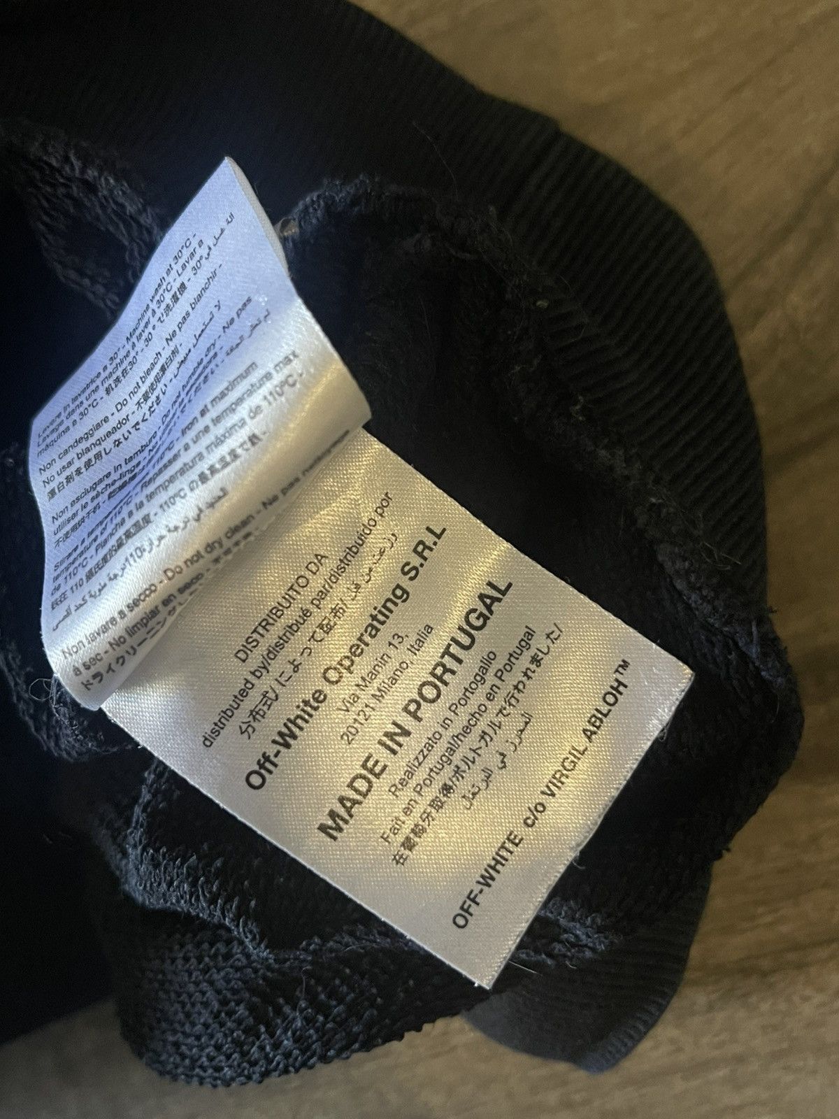 Off-White Off-White Virgil Abloh Caravaggio Black/ Yellow Sweater Size US M / EU 48-50 / 2 - 12 Thumbnail