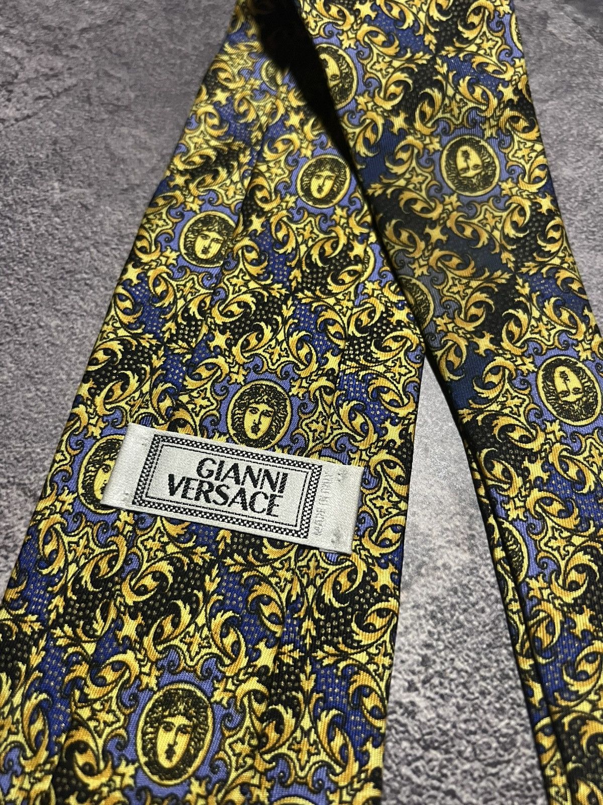 Versace Vintage Gianni Versace Silk Monogram Tie New Classic Size ONE SIZE - 4 Thumbnail