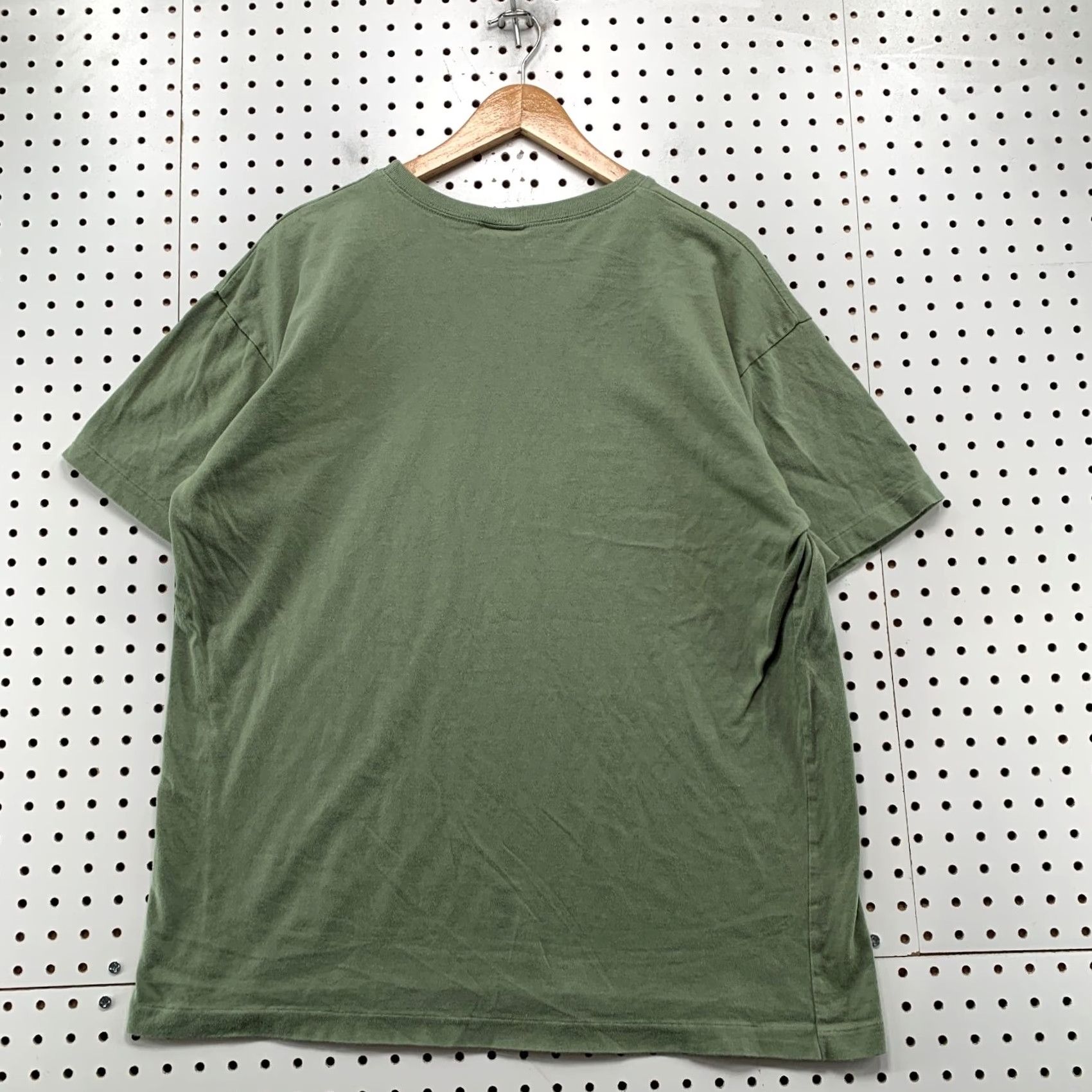 Olive VINTAGE New Zealand Shirt Mens 2XS Olive Green Single Stitch Cotton Crew Neck Short Sleeve 1990s Size US XXS / EU 40 - 2 Thumbnail