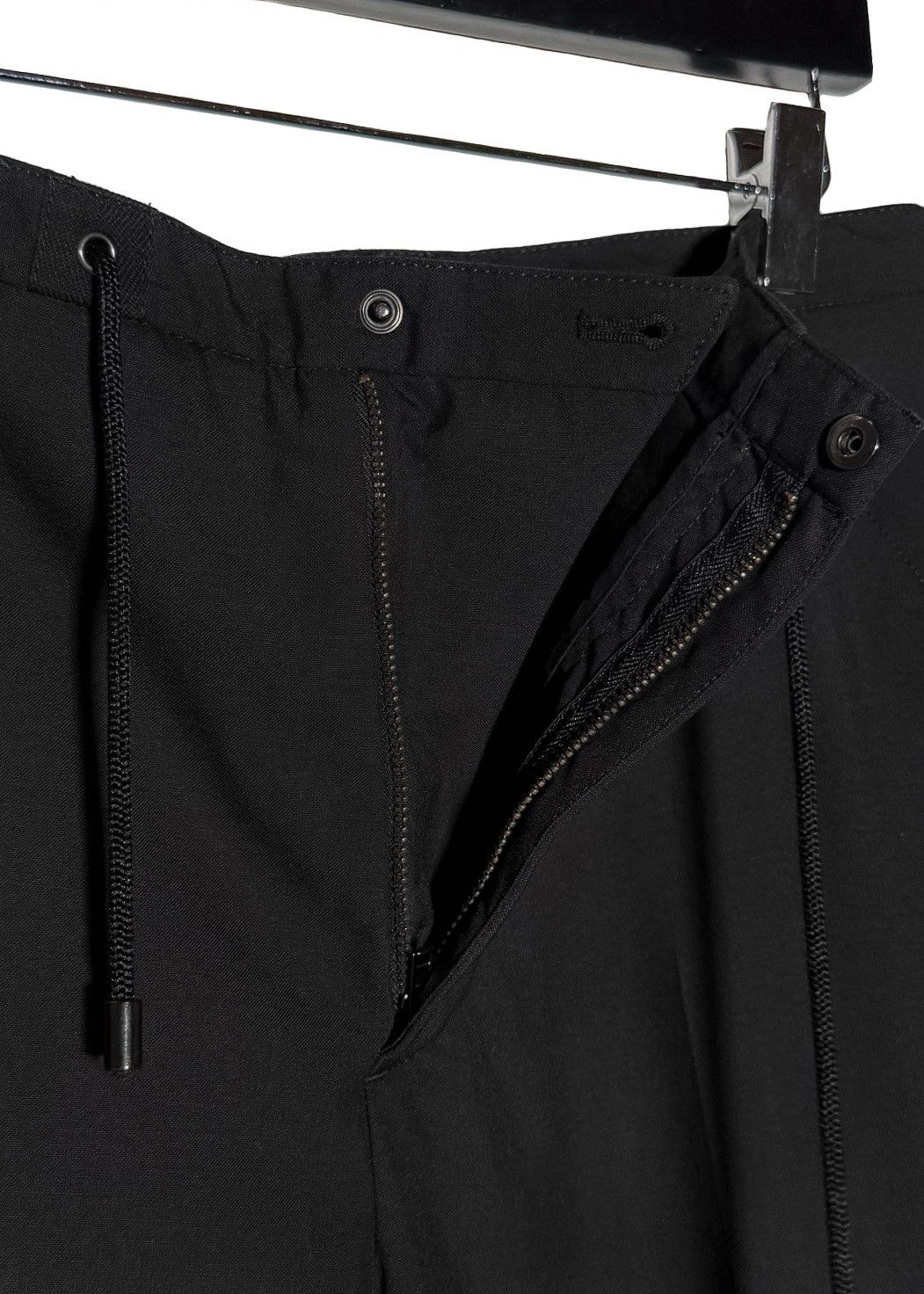 Maison Margiela Maison Margiela 2015 Black Drawstring Slim Trousers Size US 32 / EU 48 - 4 Thumbnail