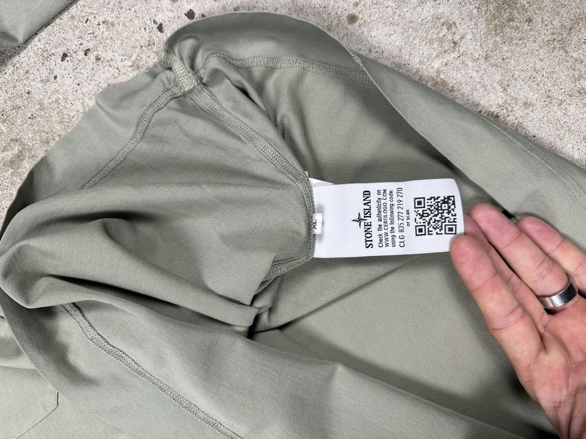 Stone Island Stone Island Olive Long Sleeve Tee Pocket Size US XL / EU 56 / 4 - 10 Thumbnail