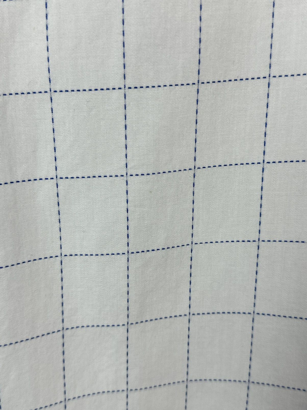 Yves Saint Laurent Vintage YvesSaintLaurent Check White Short Sleeve Shirt Size US L / EU 52-54 / 3 - 7 Thumbnail