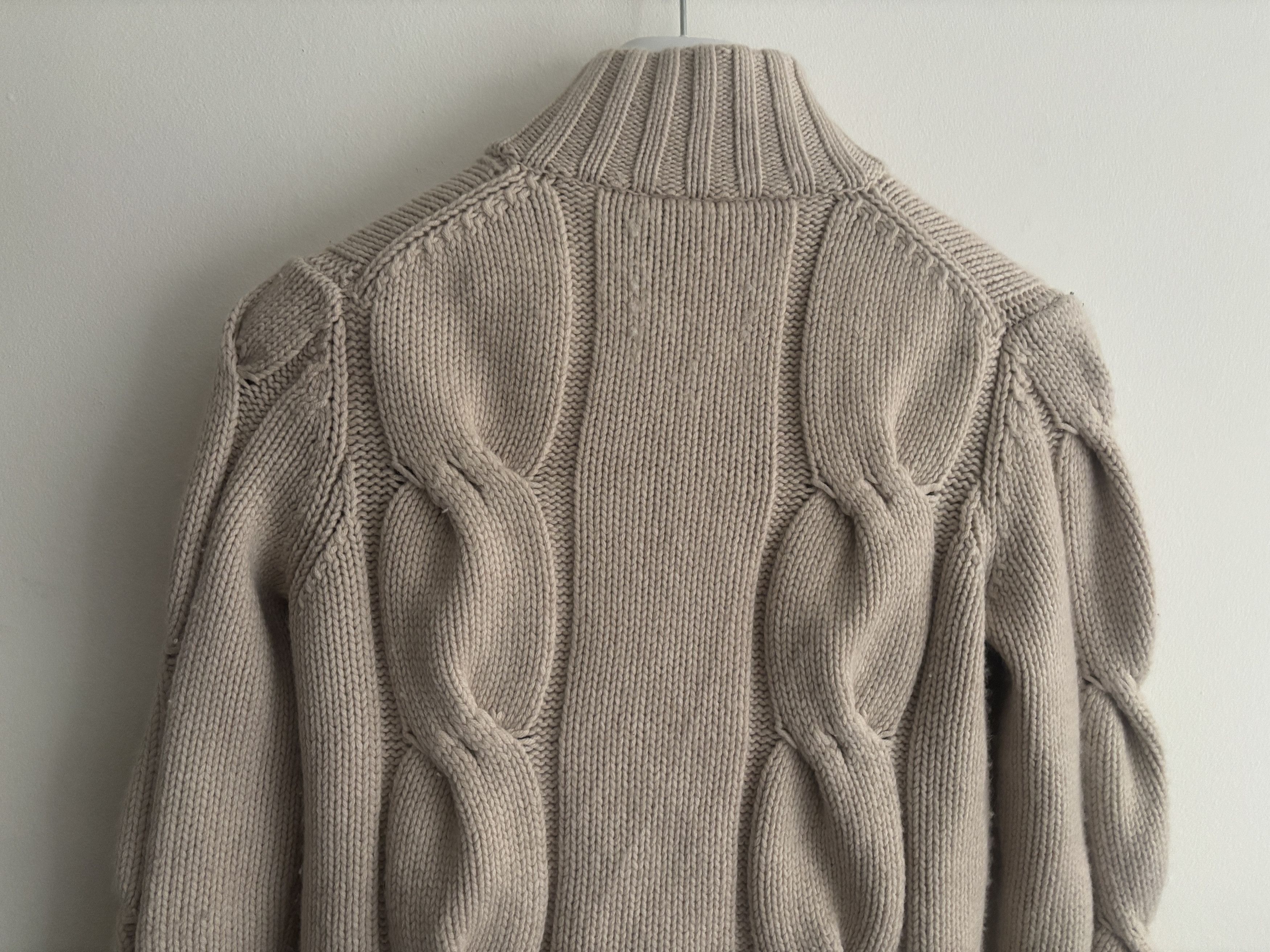 Tomorrowland $320 Wool Cashmere Cable Knit Cardigan Sweater - XS/Small Size XS / US 0-2 / IT 36-38 - 9 Thumbnail