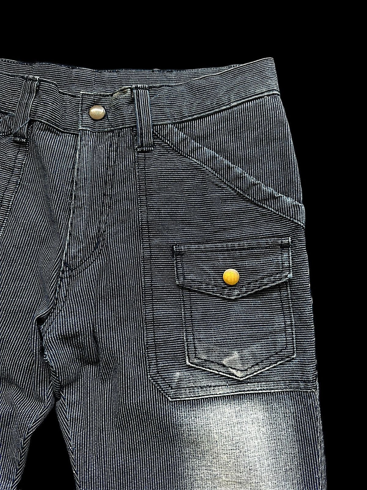 5351 POUR LES HOMMES 00's ABAHOUSE wabash striped denim jeans Size US 28 / EU 44 - 4 Thumbnail