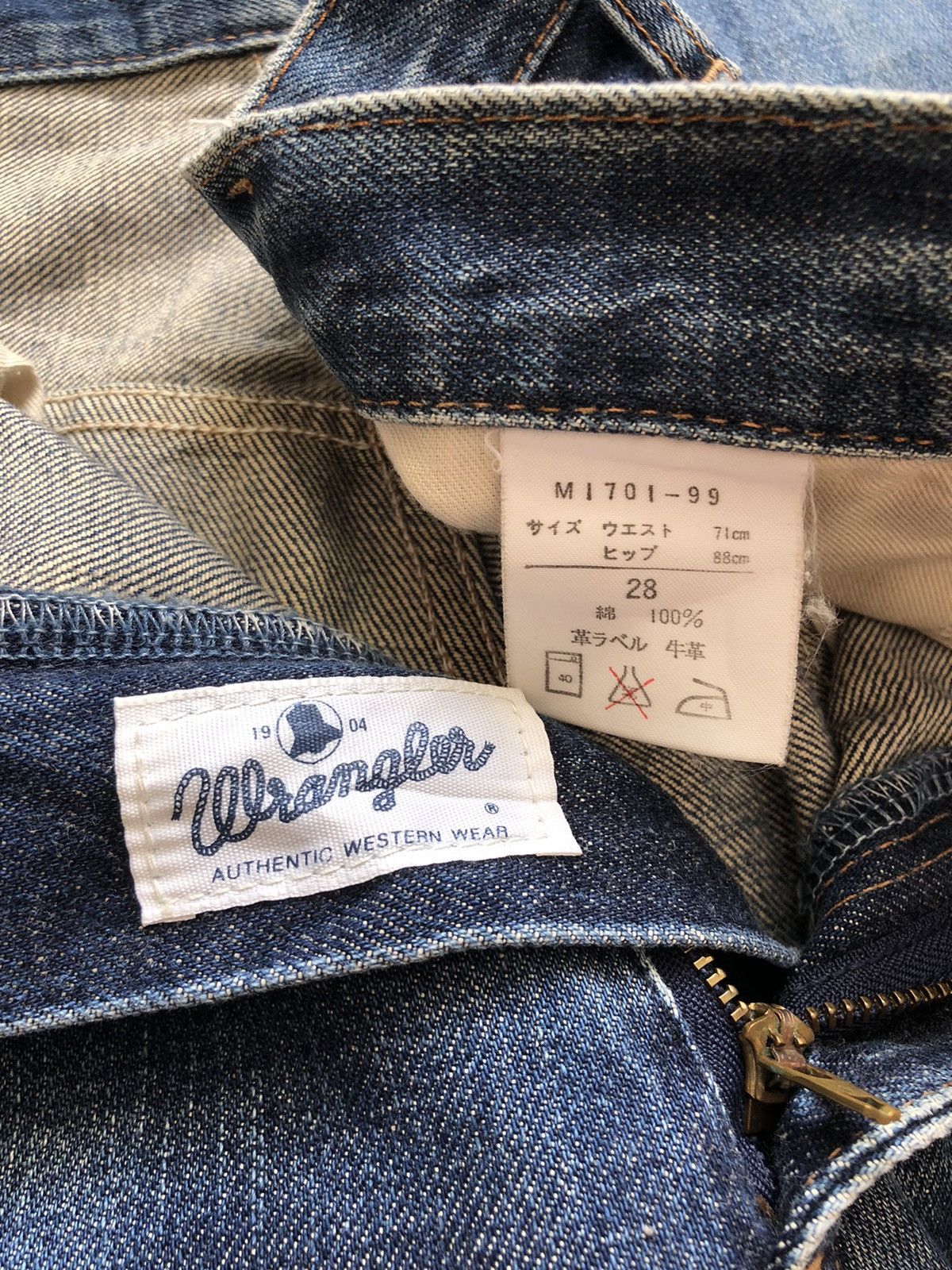 If Six Was Nine Vintage 80s Wrangler Blue Bells Selvedge Jeans Size US 28 / EU 44 - 18 Thumbnail