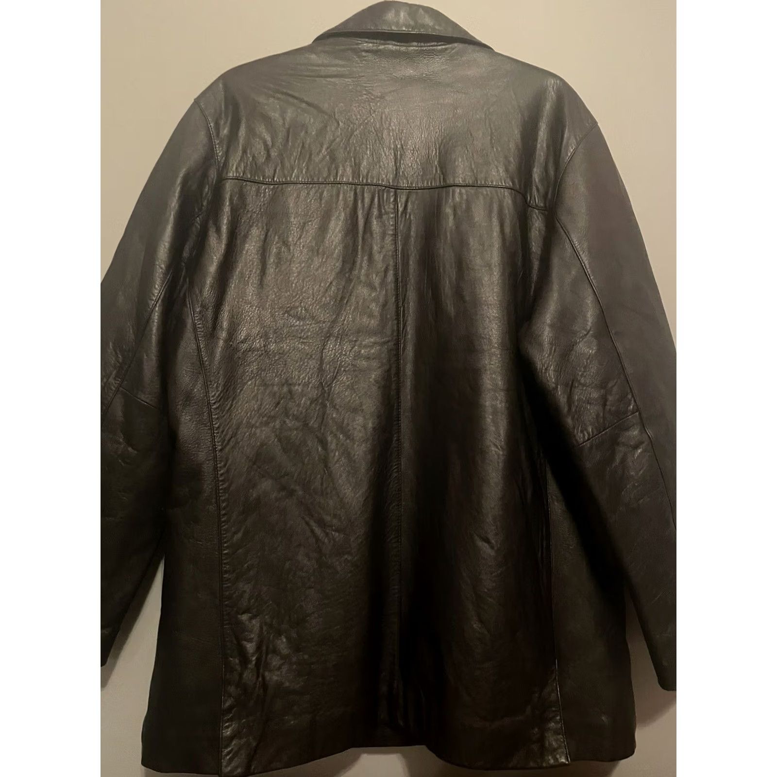 Ecko Unltd. VINTAGE Ecko Unltd Coat Leather Trench Mens Size L Black 90s Streetwear Insulated Lined Short Tear Grade Size US L / EU 52-54 / 3 - 7 Thumbnail