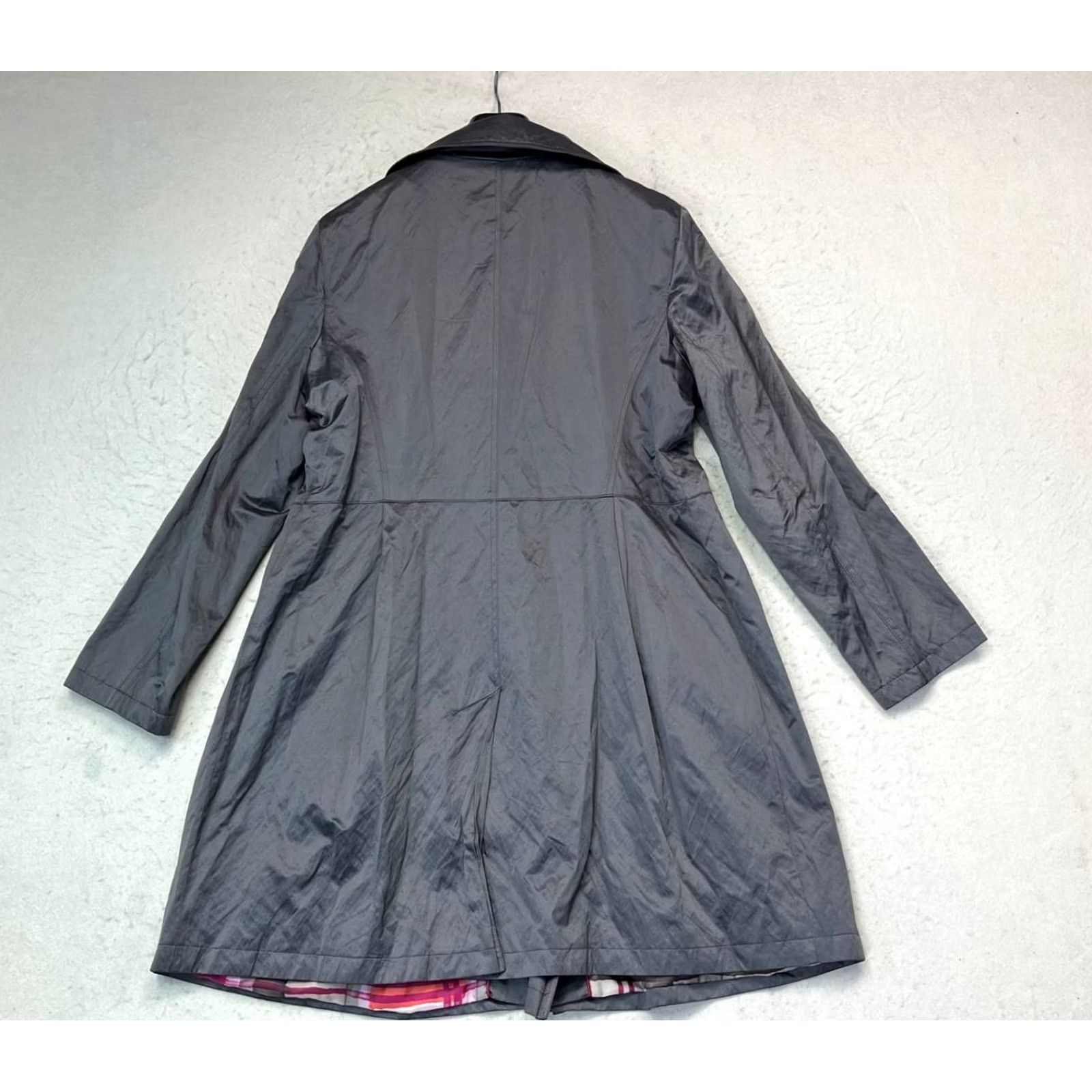 DKNY DKNY Trench Coat Gray Women's XL Cotton Size XL / US 12-14 / IT 48-50 - 2 Thumbnail