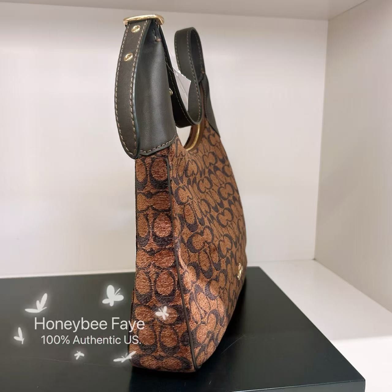 Coach Ella Shoulder Bag In Signature Chenille CCE49 Size ONE SIZE - 5 Thumbnail