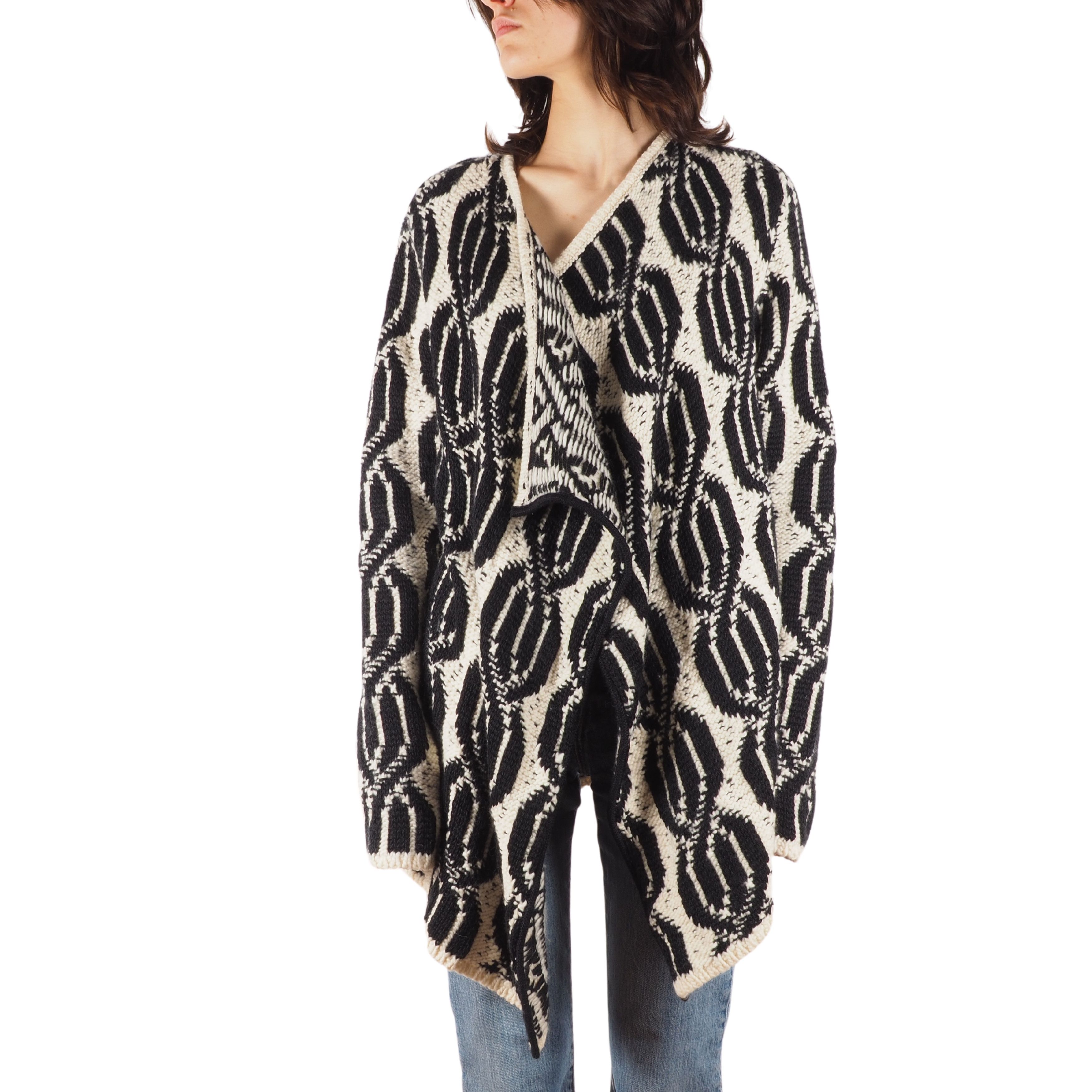 ba&sh Ba&sh Cardinal Cozy Boho Wool Oversized Cape Cardigan Size L / US 10 / IT 46 - 1 Thumbnail