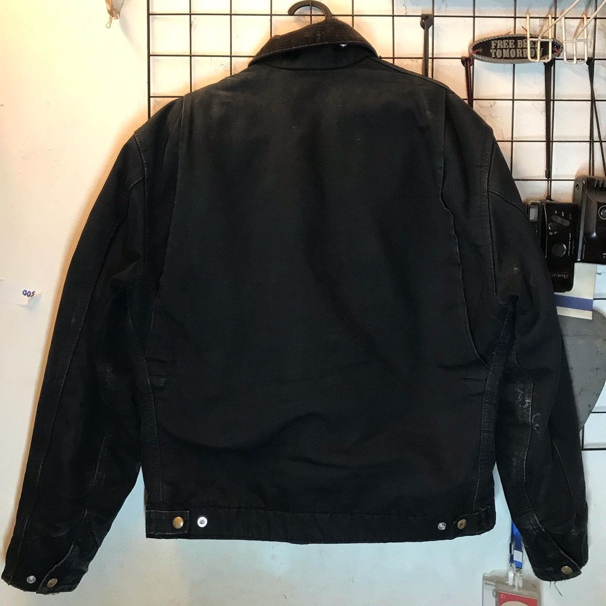 Carhartt × Japanese Brand × Vintage Early 2000s Distressed Fleece Lined Carharrt Detroit Jacket Size US M / EU 48-50 / 2 - 2 Thumbnail