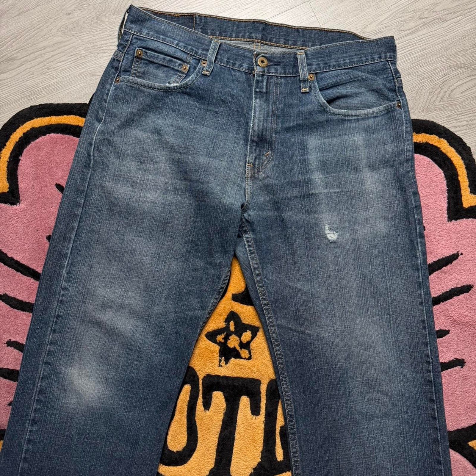 Levi's Levi’s Strauss 569 Loose Straight Denim Jeans Size 33x32 Size US 33 - 2 Thumbnail