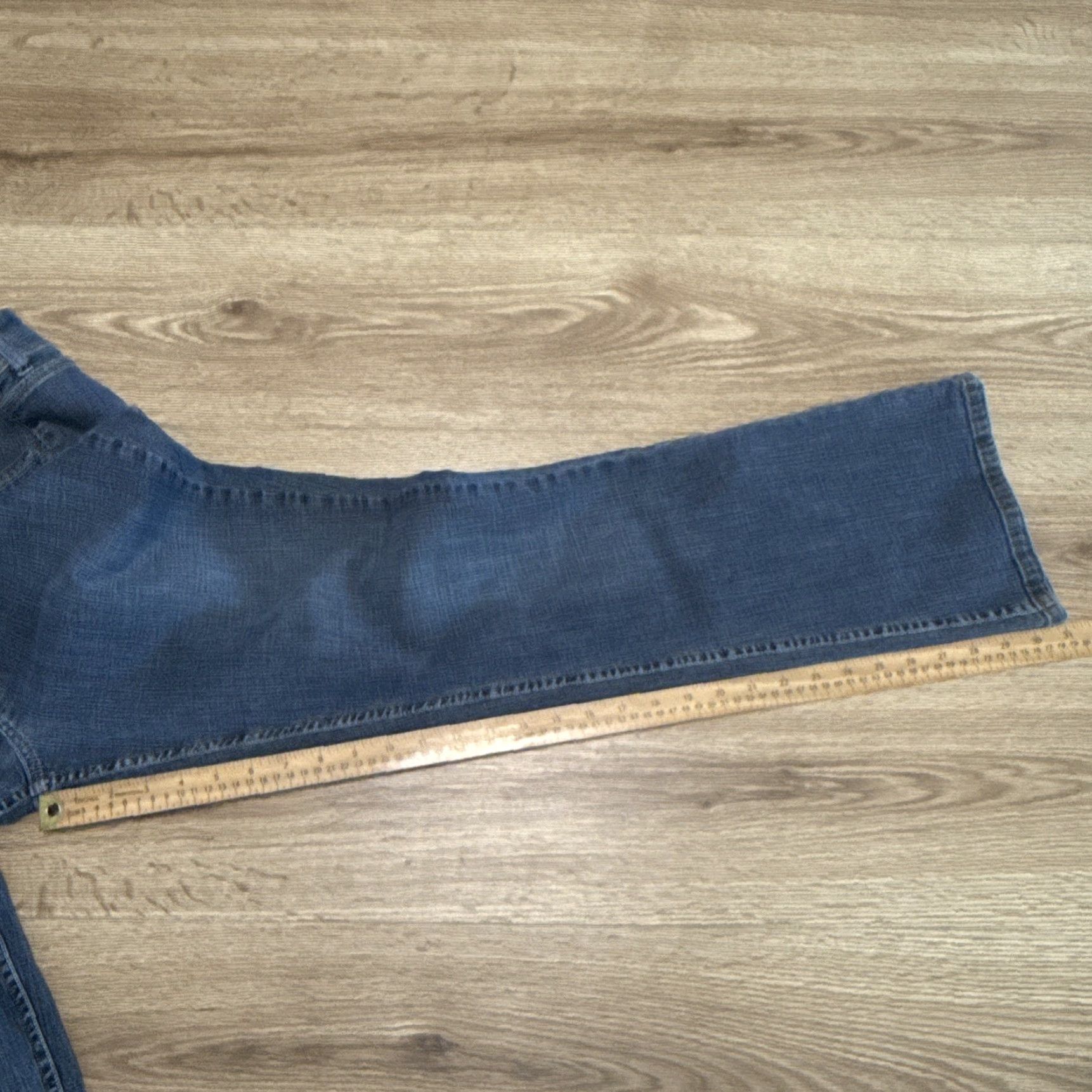 Lee VINTAGE Lee Women Jeans Bootcut Midrise 16M Blue Denim Pants Size 38" / US 16 / IT 52 - 6 Thumbnail