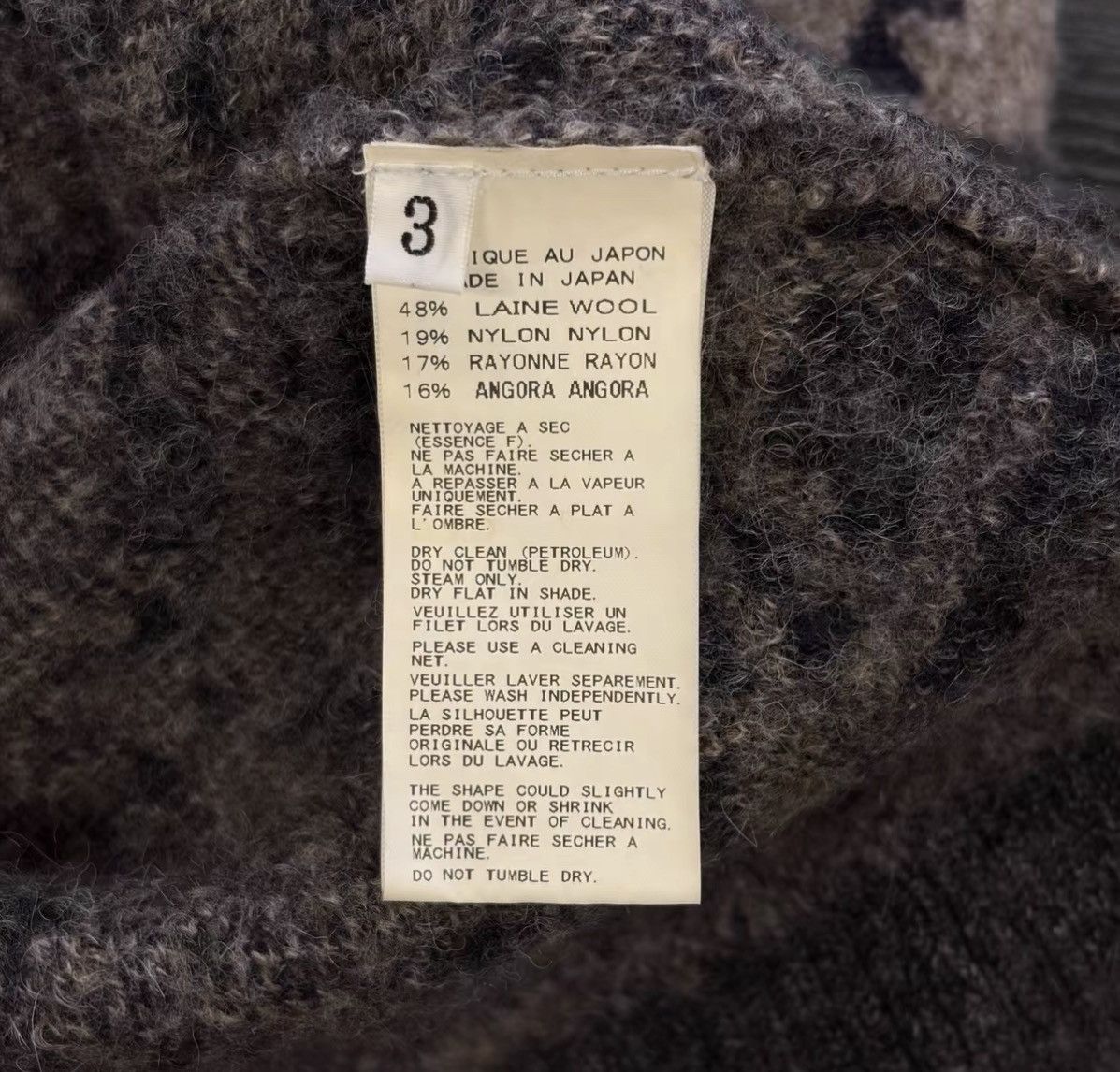 Yohji Yamamoto Yohji Yamamoto 14AW Navajo Wool Knit Cardigan J4 Size US M / EU 48-50 / 2 - 7 Thumbnail