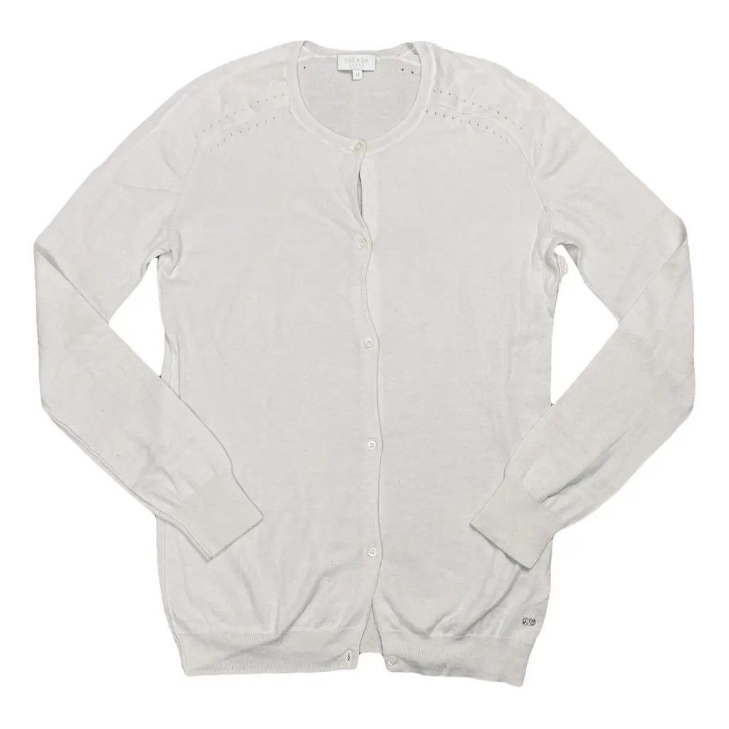 Escada Escada Wool Cardigan White Size M Size M / US 6-8 / IT 42-44 - 1 Thumbnail