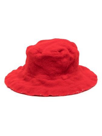 Comme des Garcons SHIRT o1mle1224 Size : OS/Wool Bucket Hat / Cap in Red Size ONE SIZE - 1 Thumbnail
