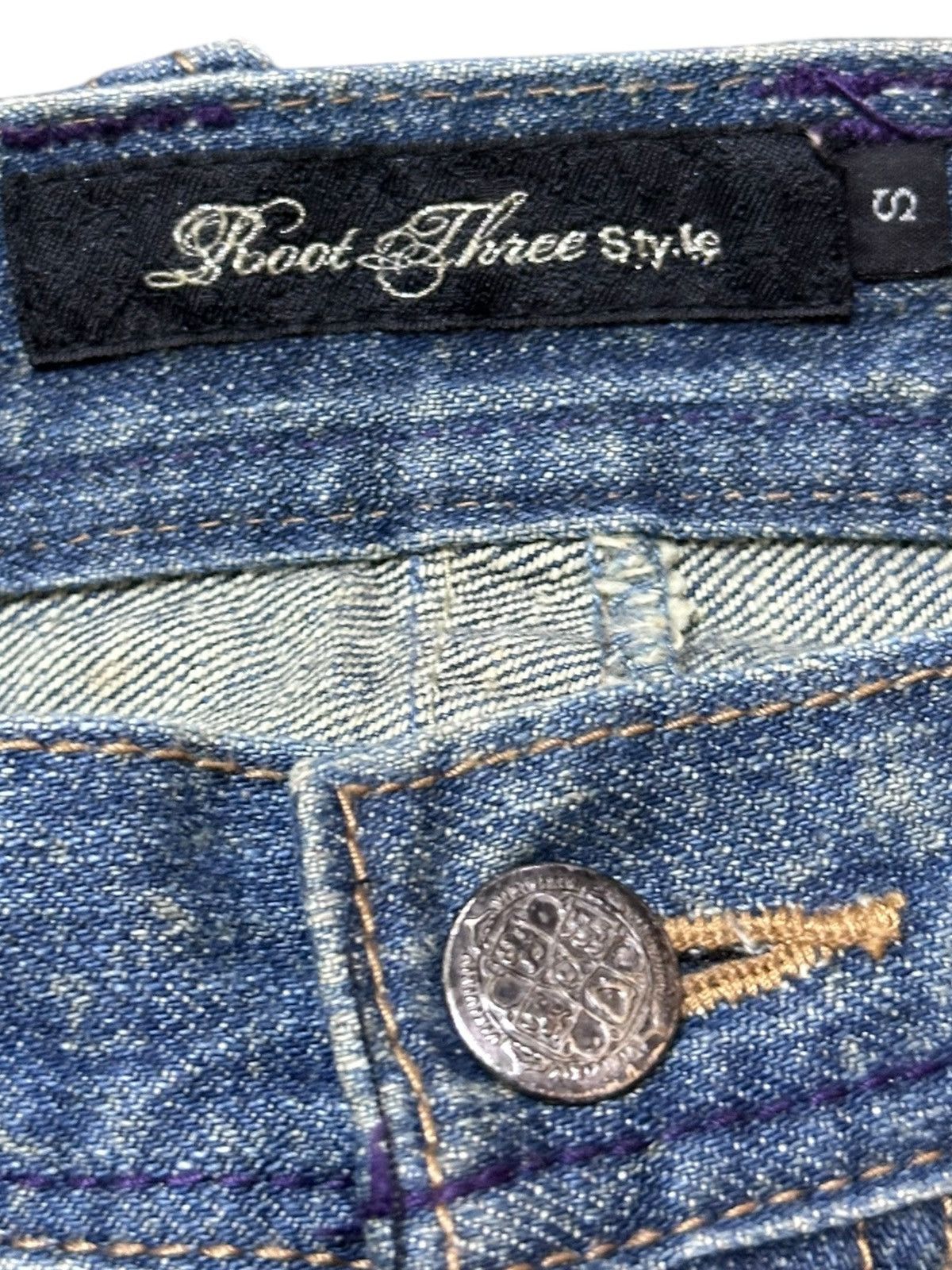 Hysteric Glamour Vintage Root Three Styles Mudwash Whiskers Distressed Denim Size US 31 - 6 Thumbnail
