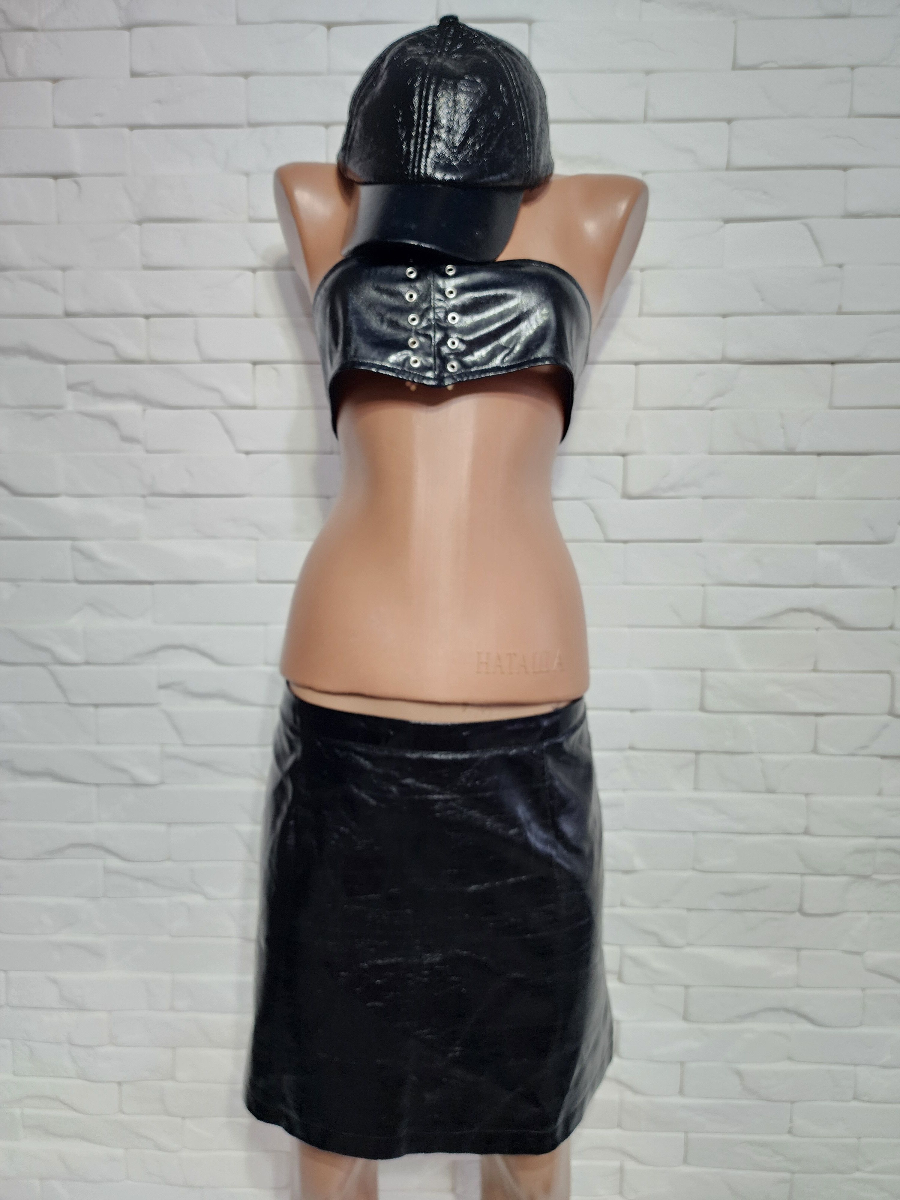 Other Black women's faux leather suit. Size M / US 6-8 / IT 42-44 - 2 Thumbnail