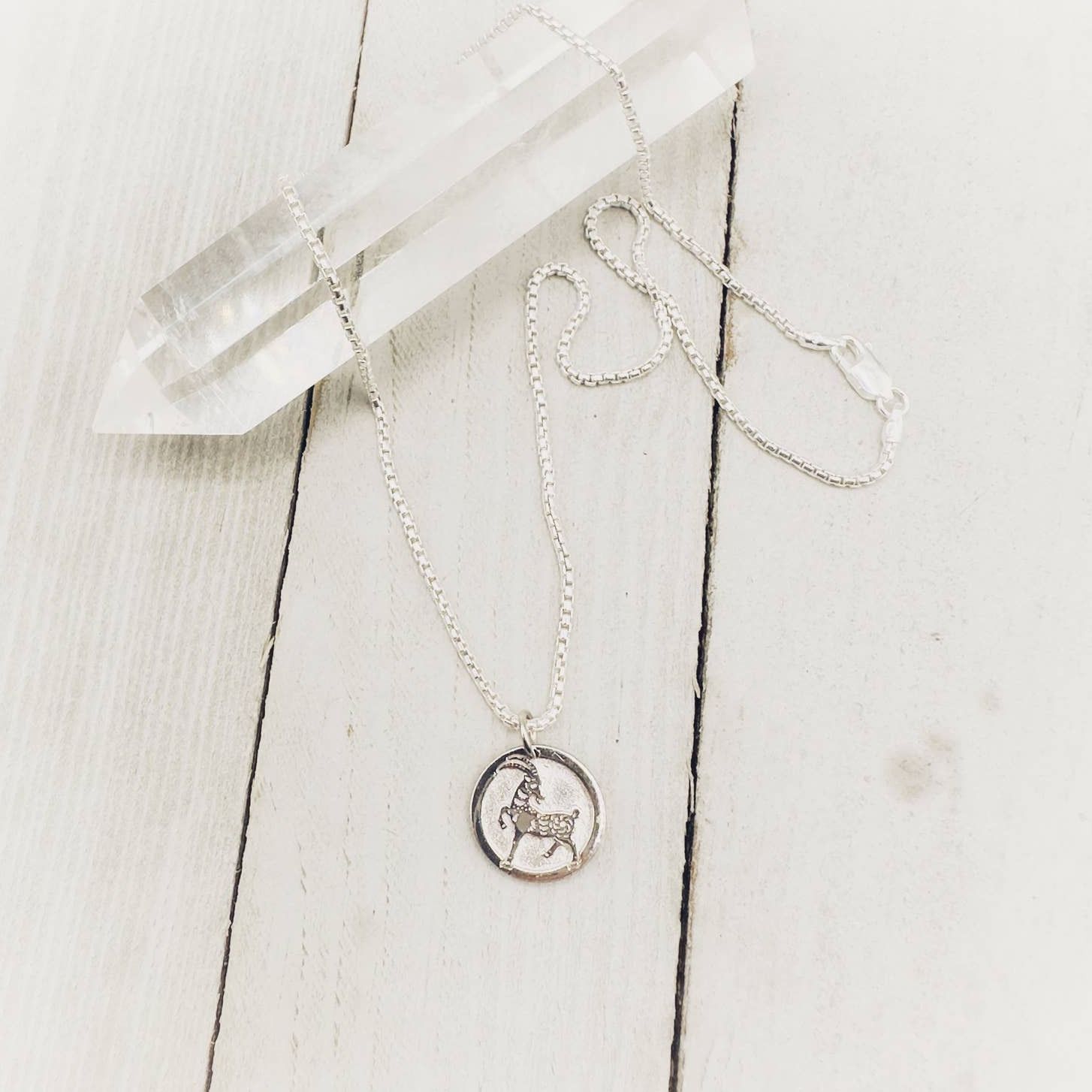 The Unbranded Brand Chinese Zodiac Year of The Goat 925 Silver Necklace Size ONE SIZE - 1 Thumbnail
