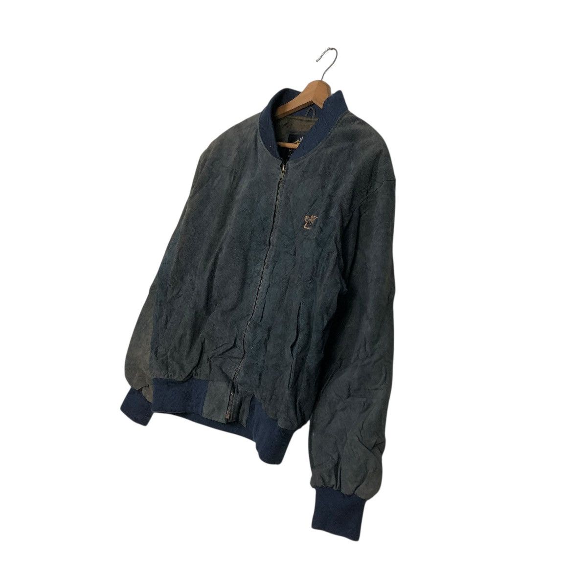 Vintage 🔥VINTAGE BOMBER LEATHER JACKET MARZENO BIG LOGO ISSEY MIYAKE Size US M / EU 48-50 / 2 - 5 Thumbnail