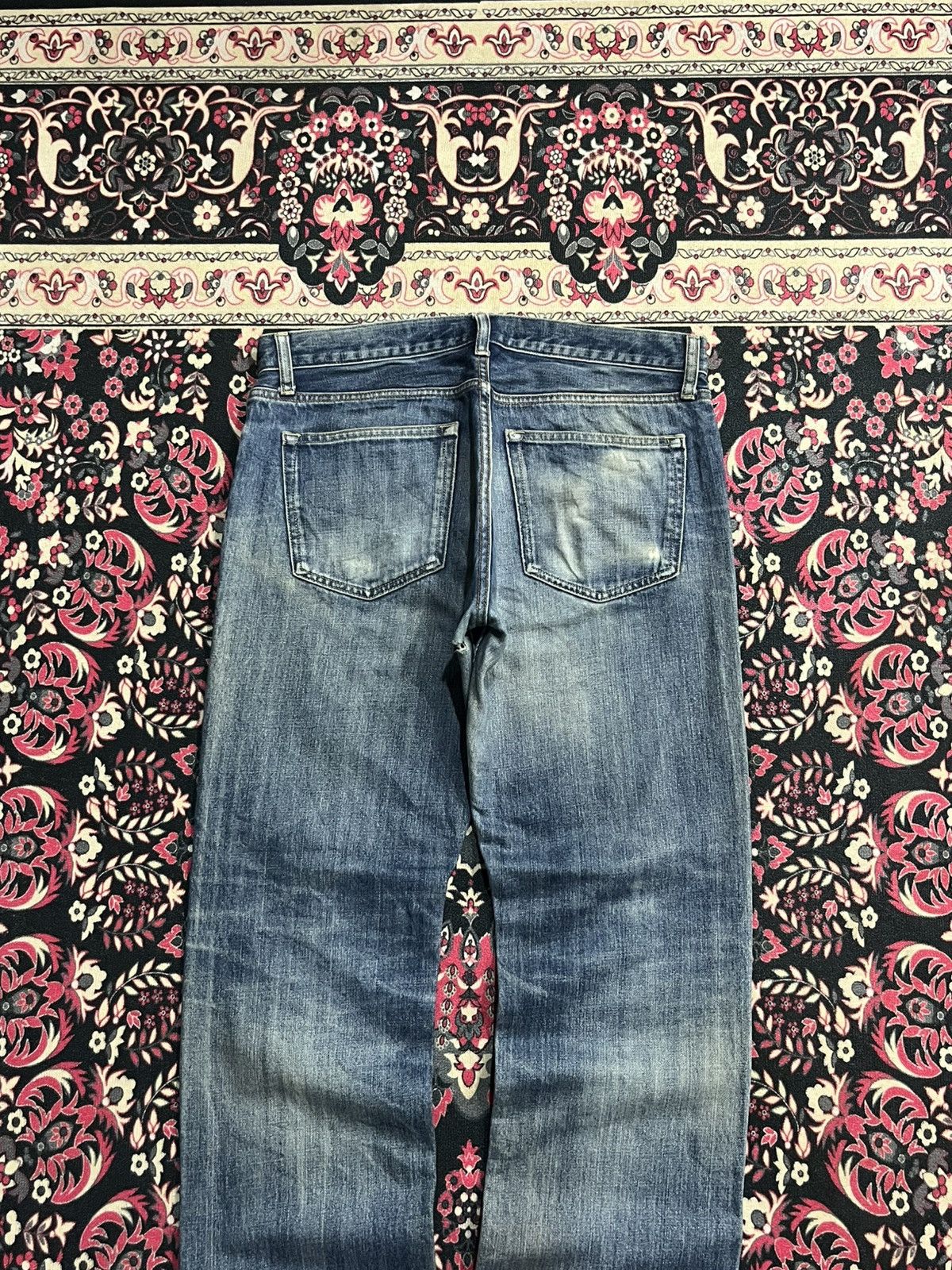 Undercover × Uniqlo Vintage Y2K Uniqlo Blue Faded Washed Straight Leg Jeans Size US 32 / EU 48 - 6 Thumbnail