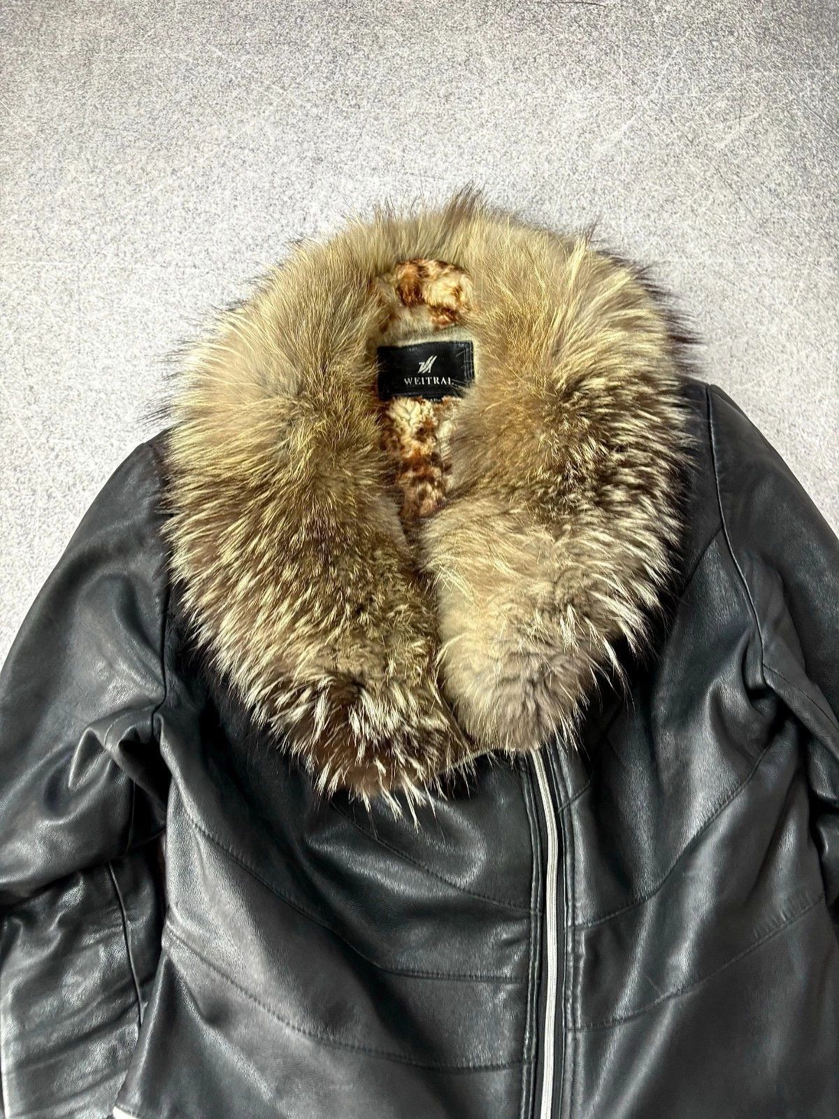 Tornado Mart JAPANESE RICK OWENS TYPE! RARE FUR/LEATHER BOMBER JACKET Size US S / EU 44-46 / 1 - 3 Thumbnail