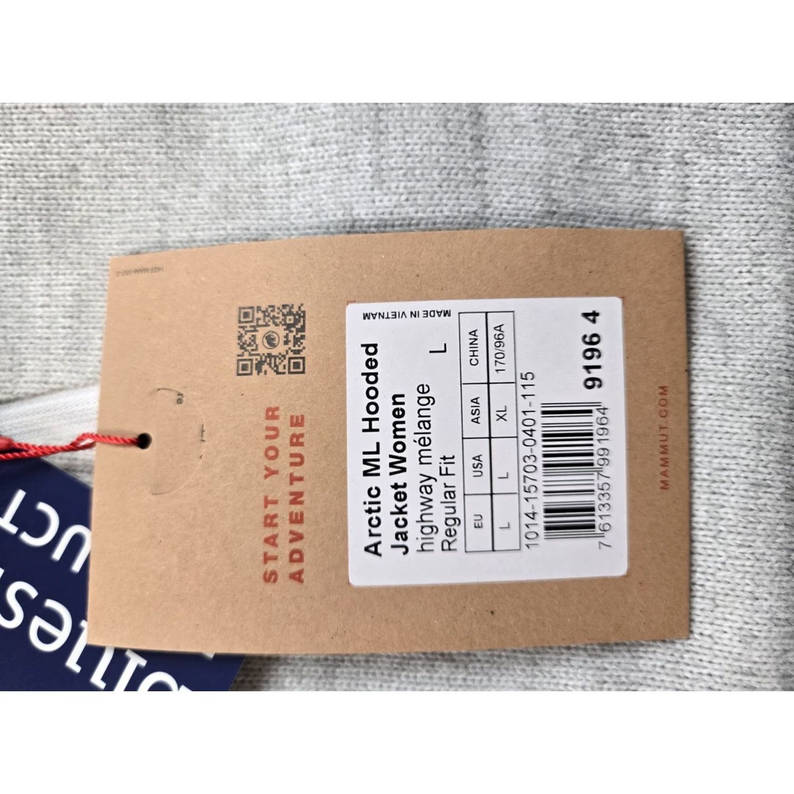 Mammut Mammut Arctic ML Hooded Jacket Womens L Gray Fleece Long Sleeve Polartec NWT Size L / US 10 / IT 46 - 4 Thumbnail
