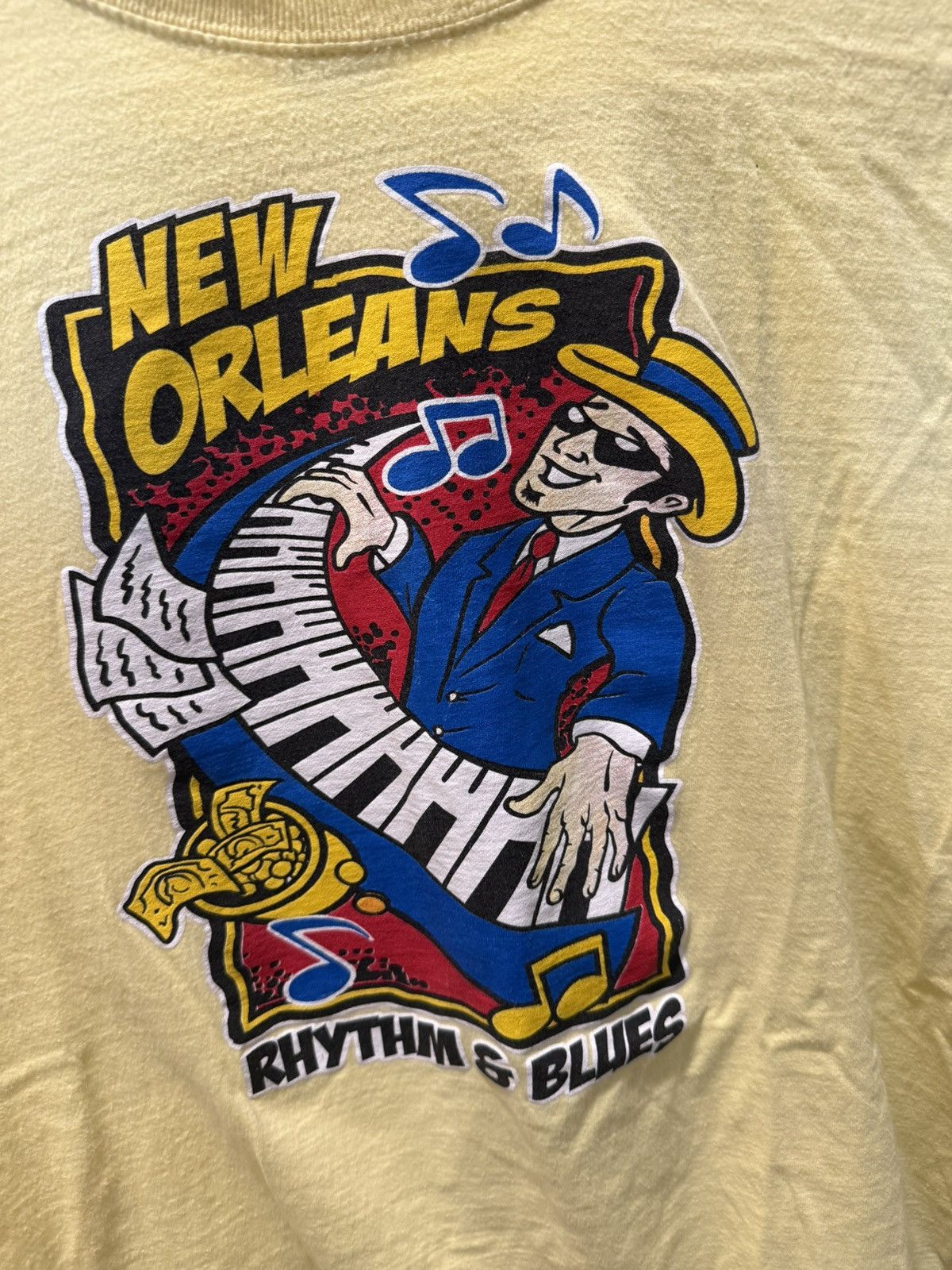 Vintage NOLA RHYTHM & BLUES TEE Size US XL / EU 56 / 4 - 3 Thumbnail