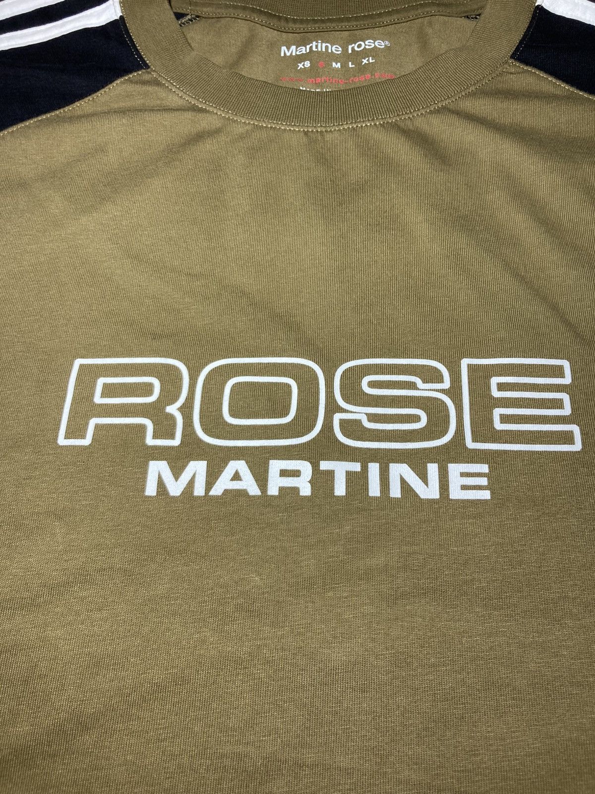 Martine Rose New SS25 Martine Rose Panel Boss Logo Stripe Top Olive 2025 Size US S / EU 44-46 / 1 - 4 Thumbnail