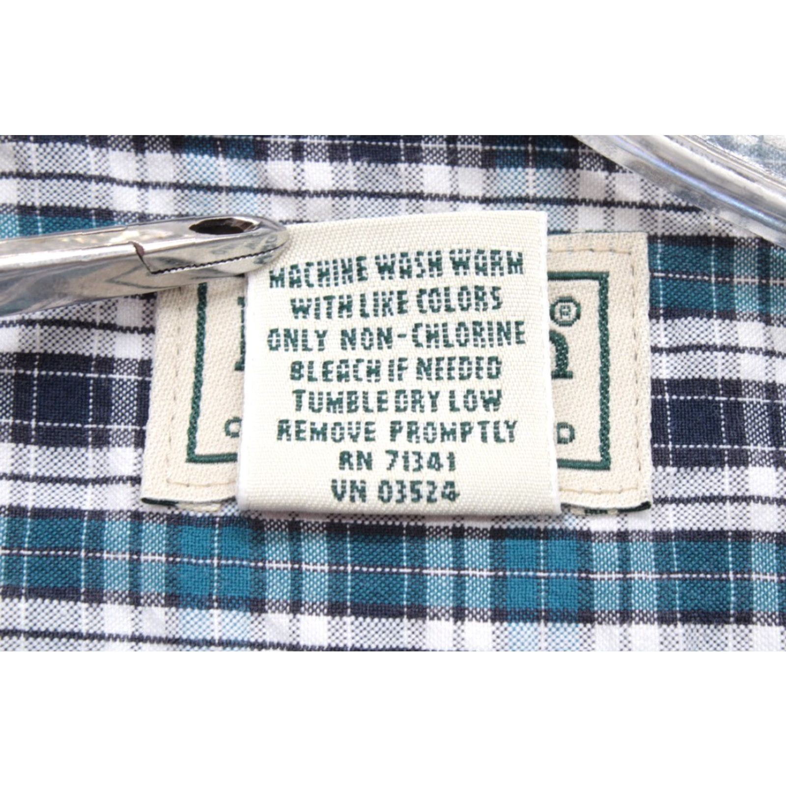 Vintage L.L. Bean Shirt Men's XL Blue Black Plaid Short Sleeve Cotton Outdoors Size US XL / EU 56 / 4 - 5 Thumbnail