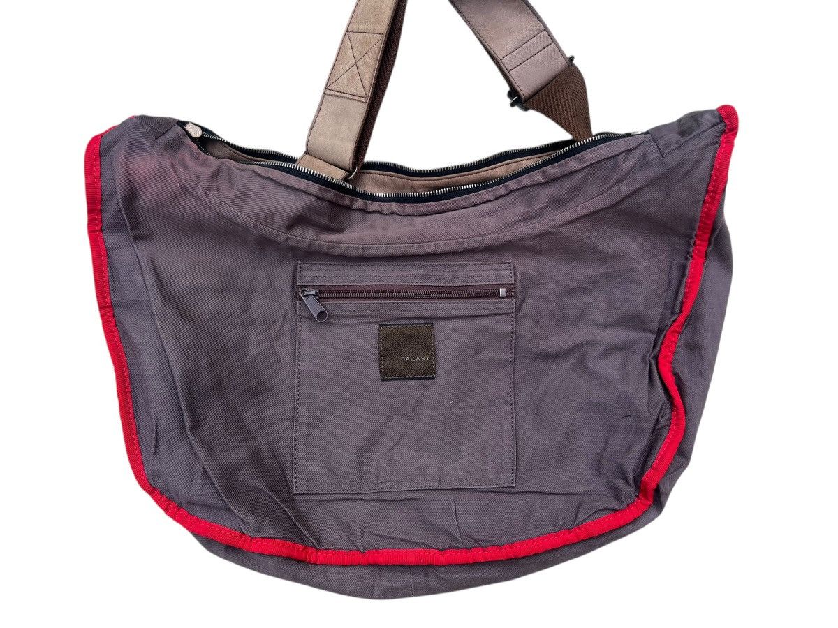 Leather Vintage Sazaby Japan RiRi Zip Patina Leather Banana Bag Size ONE SIZE - 22 Thumbnail