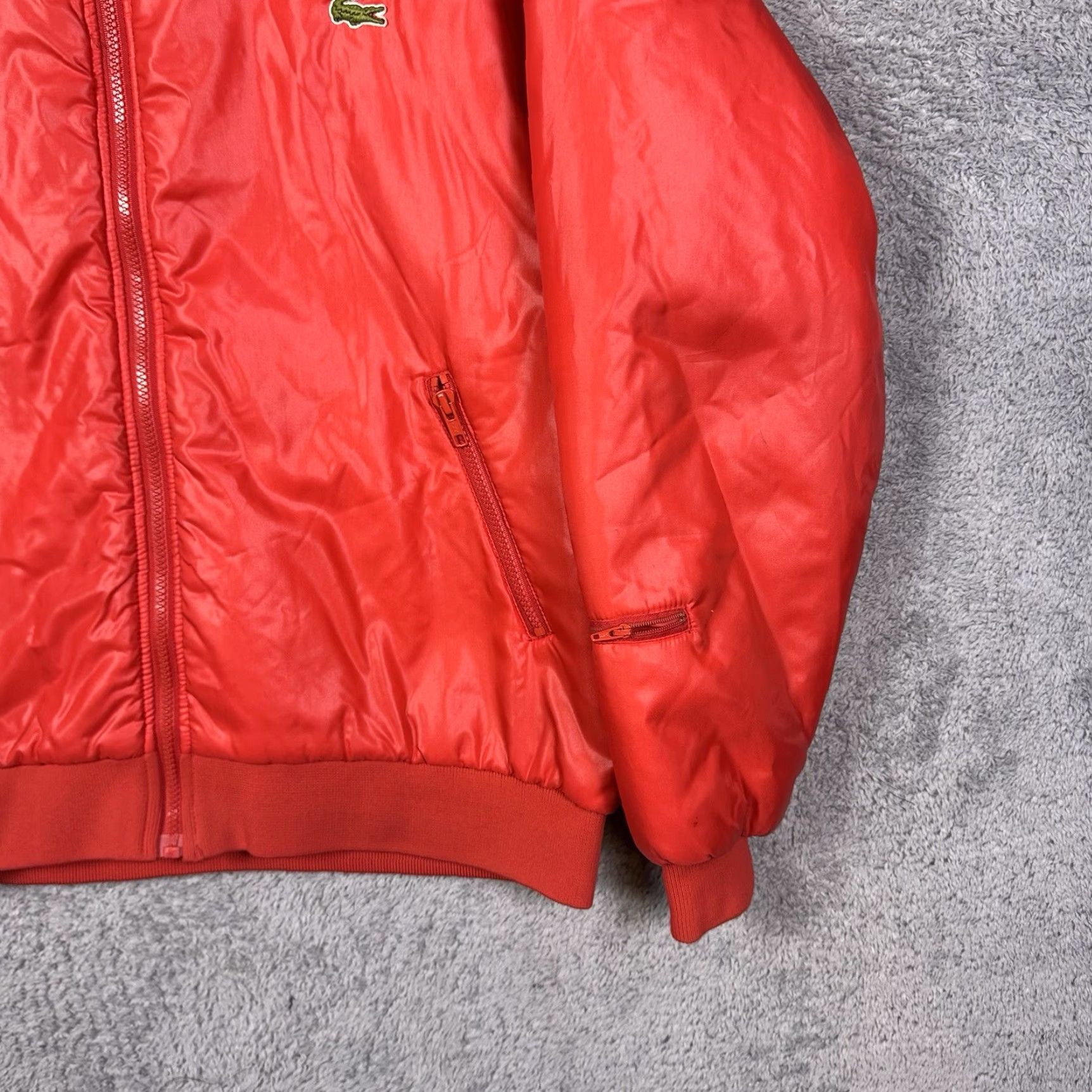 Lacoste VINTAGE Lacoste Jacket Mens XL Full Zip Club Windbreaker Hoodie Nylon 8998 Size US XL / EU 56 / 4 - 3 Thumbnail