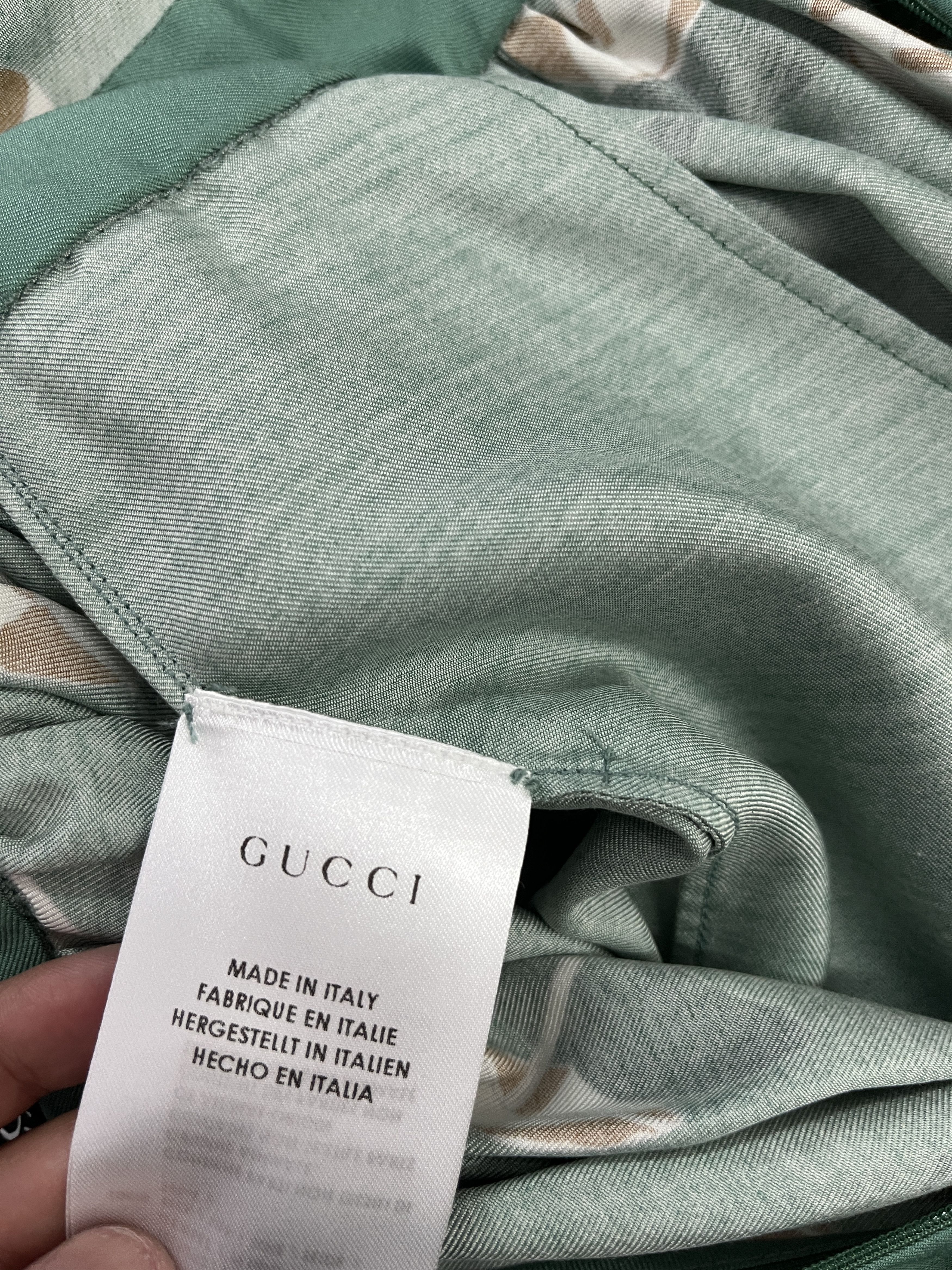 Gucci Gucci Green Beach Ball Print Halter Neck Silk Dress Size XS / US 0-2 / IT 36-38 - 6 Thumbnail