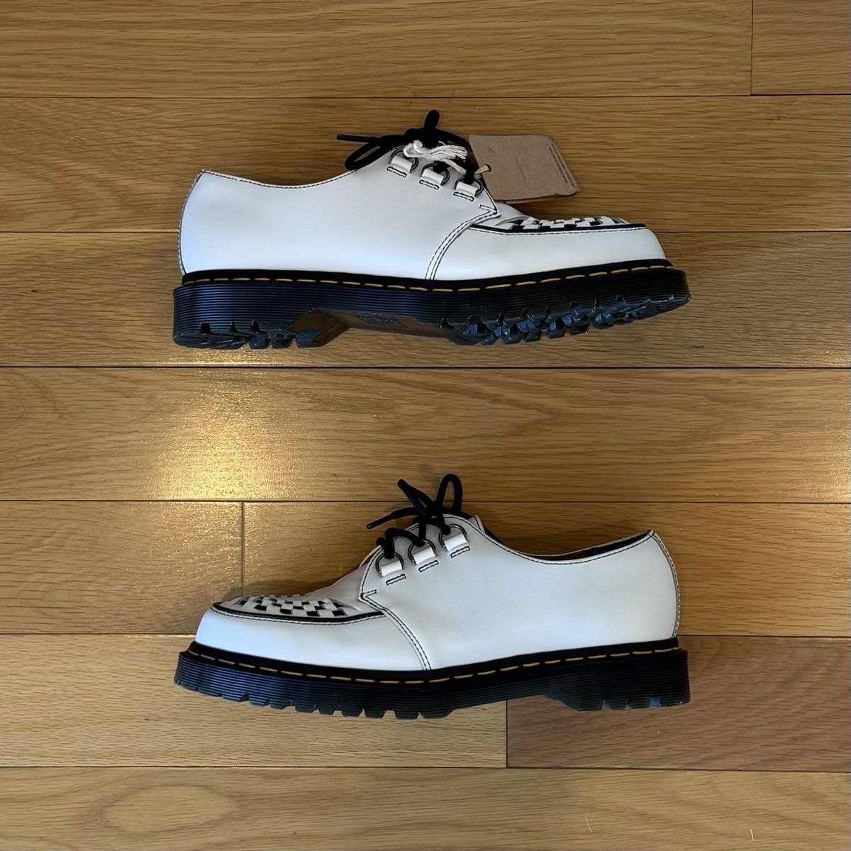 Dr. Martens Dr. Martens Ramsey Smooth Leather Creepers White US 10 Size US 10 / EU 43 - 3 Thumbnail