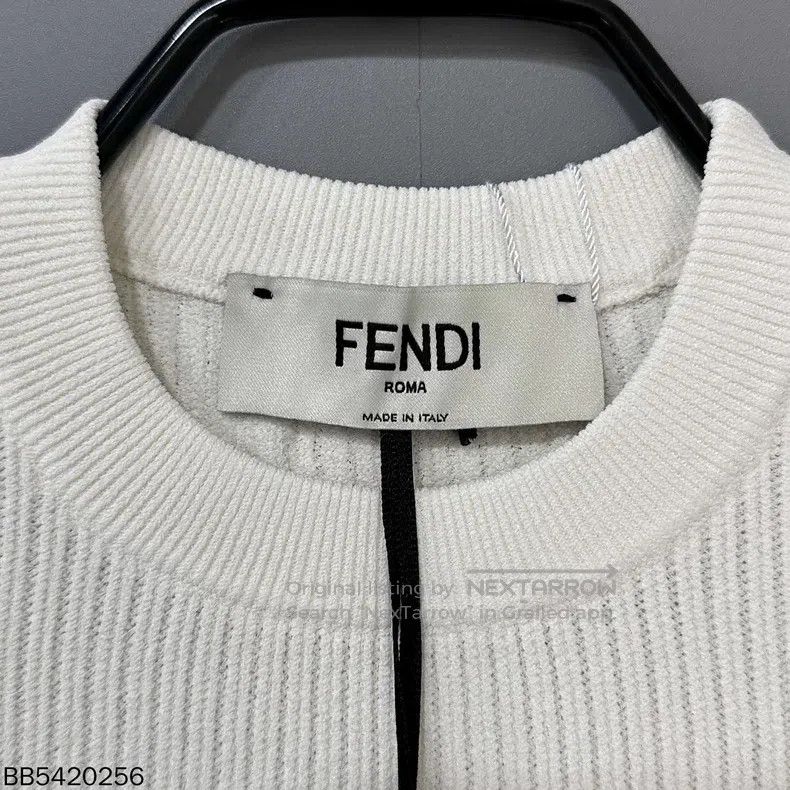 Other Fendi Back logo knitted short-sleeve top Size XXS / US 00 / IT 34 - 4 Thumbnail