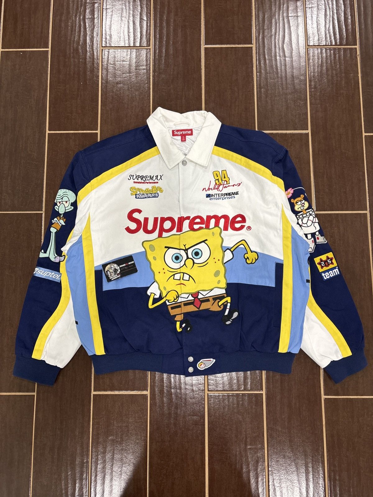 ジャケット・アウター supreme SpongeBob Hamilton Racing Jacket Spring/Summer 2025 Preview – Supreme