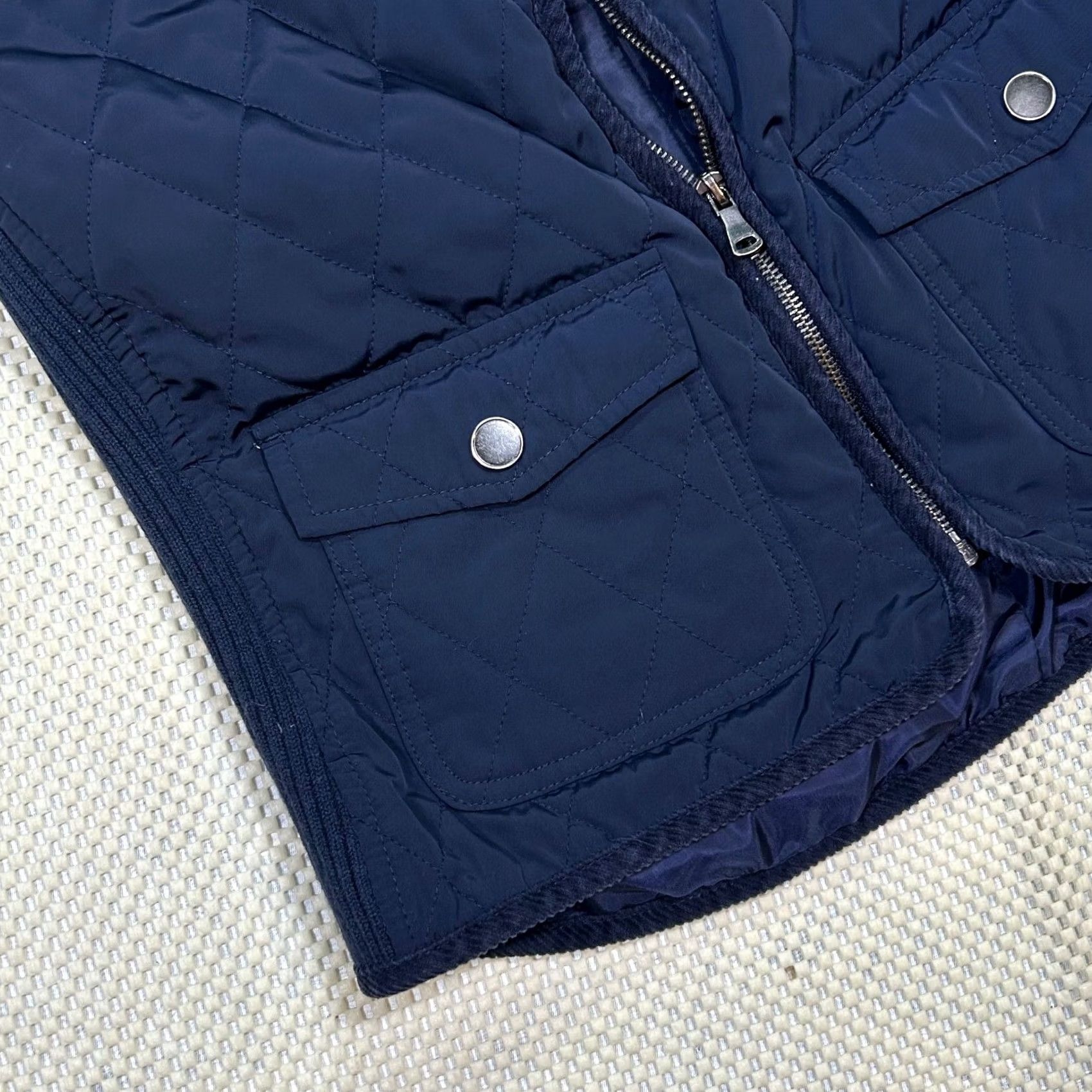 Talbots Talbots Quilted Puffer Vest Sleeveless Womens Small Petite Blue Full Zip Pockets Size XXS / US 00 / IT 34 - 3 Thumbnail