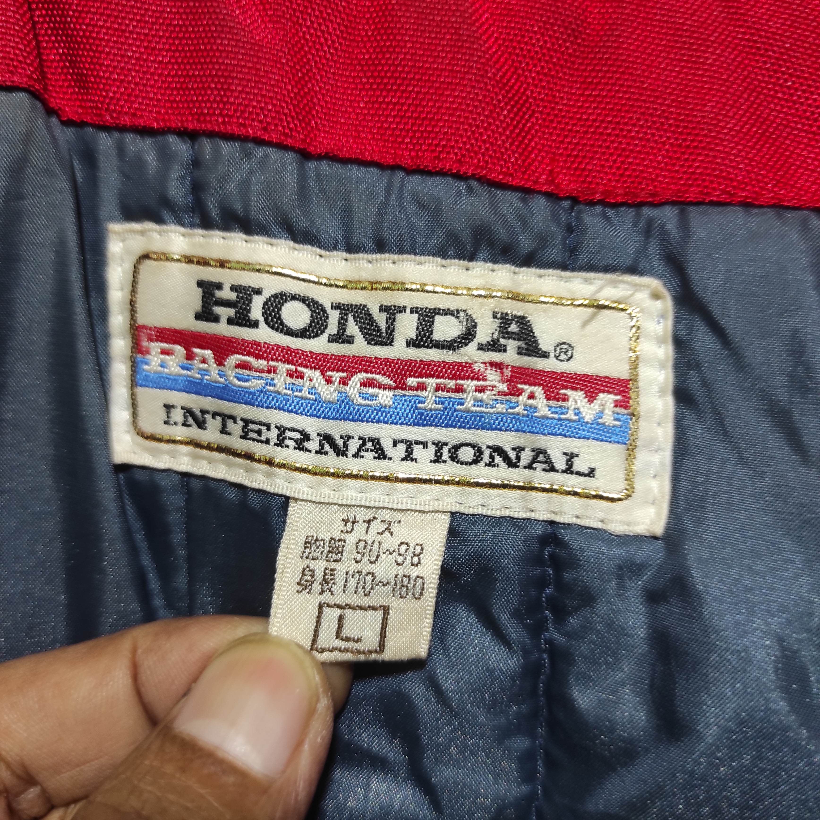 Honda Vintage HONDA RACING TEAM international bomber Jacket Size US L / EU 52-54 / 3 - 19 Thumbnail
