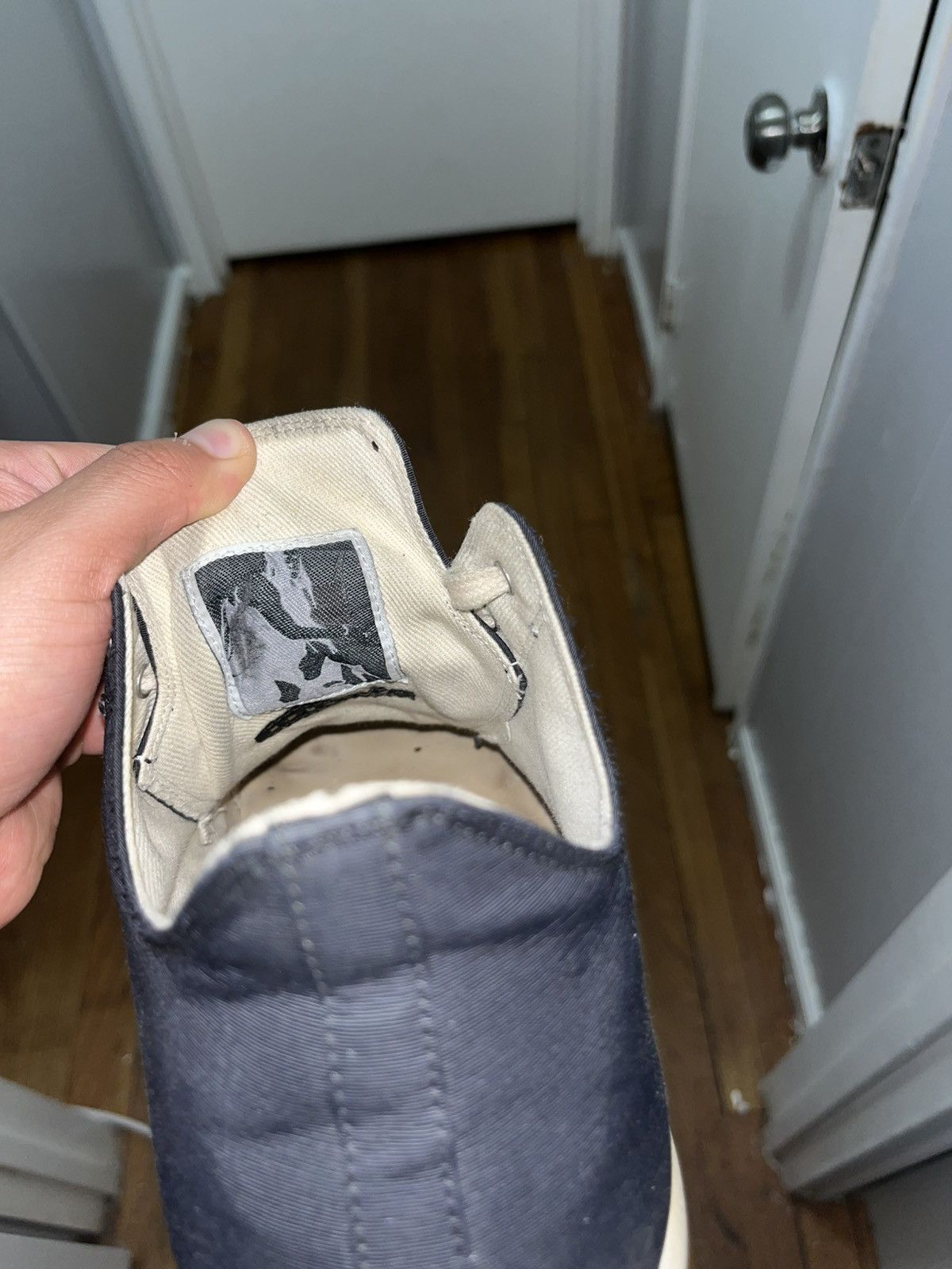 Rick Owens Rick Owen Ramones low top “Stop Your Breath” Size US 8.5 / EU 41-42 - 13 Thumbnail