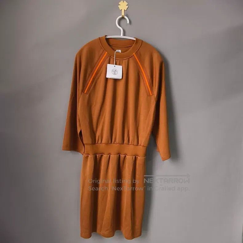 Hermes Hermes Orange Cashmere Knit Dress Size XS / US 0-2 / IT 36-38 - 1 Thumbnail