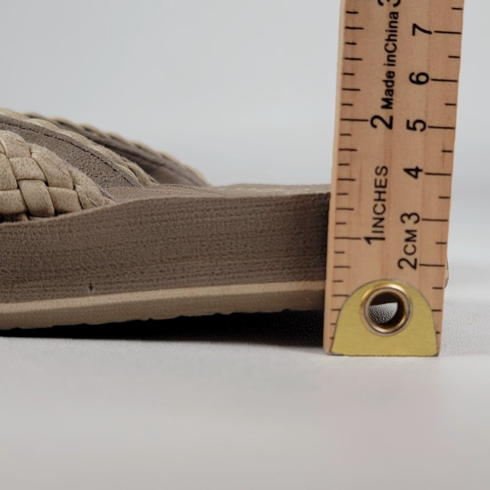Vintage Cobian Women's Sandal Braided Bounce Flip Flops Slipper 5/6 Cream Size US 5 / IT 35 - 6 Thumbnail