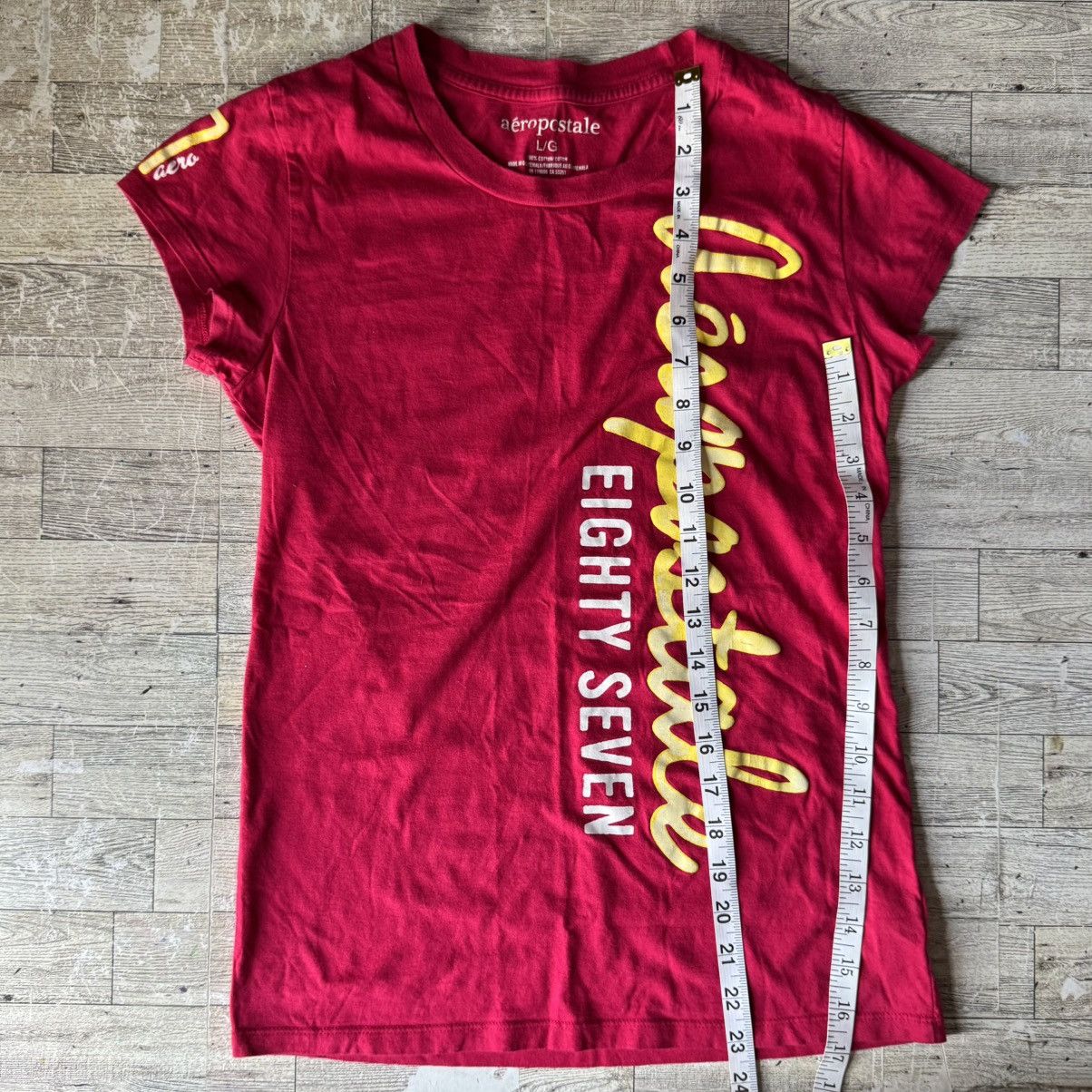 Aeropostale Retro, Aero, Slim Fit, Women’s Logo Cotton Tee Size L / US 10 / IT 46 - 6 Thumbnail