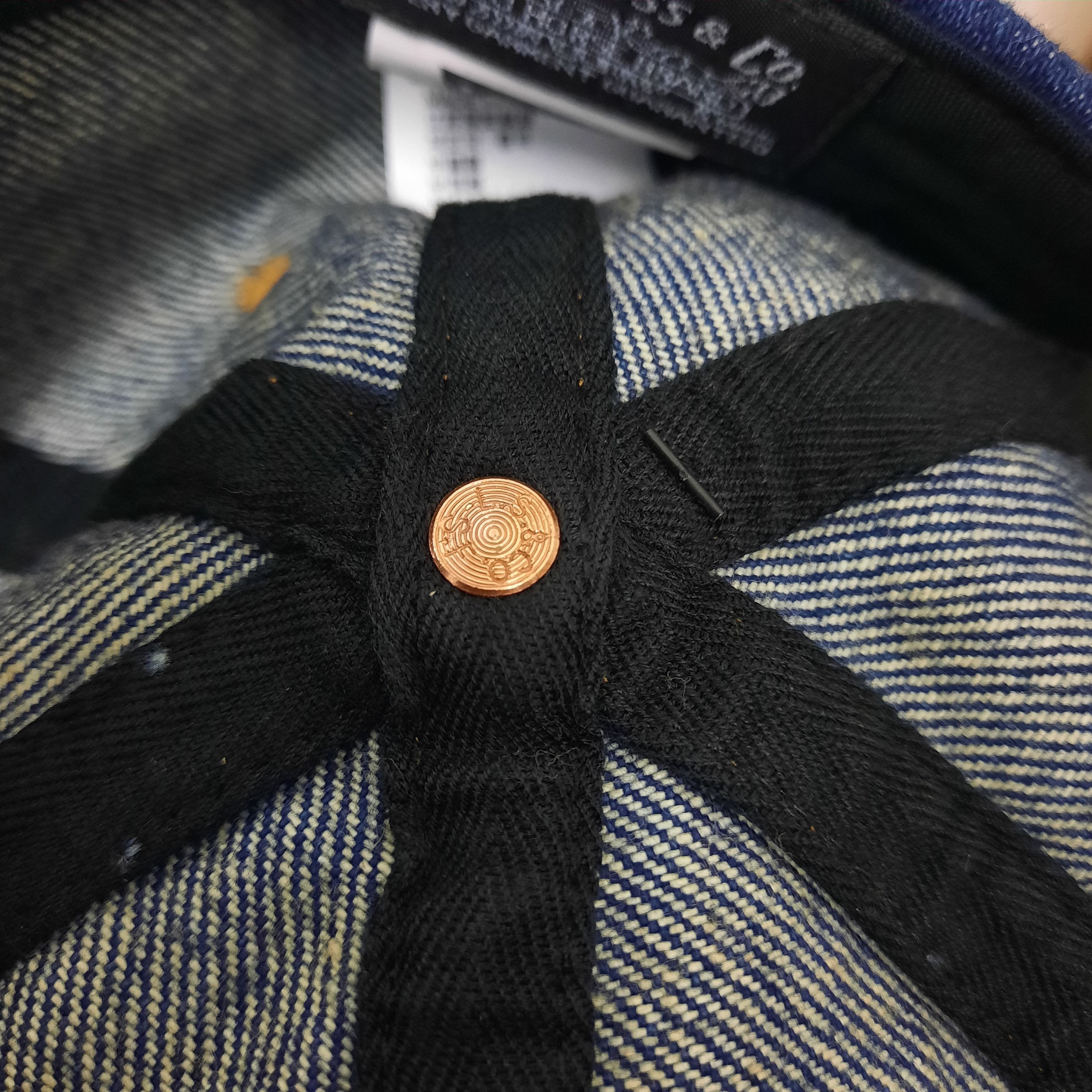 Levi's 💥 Levis lvc reproduction leather patch indigo denim cap Size ONE SIZE - 6 Thumbnail