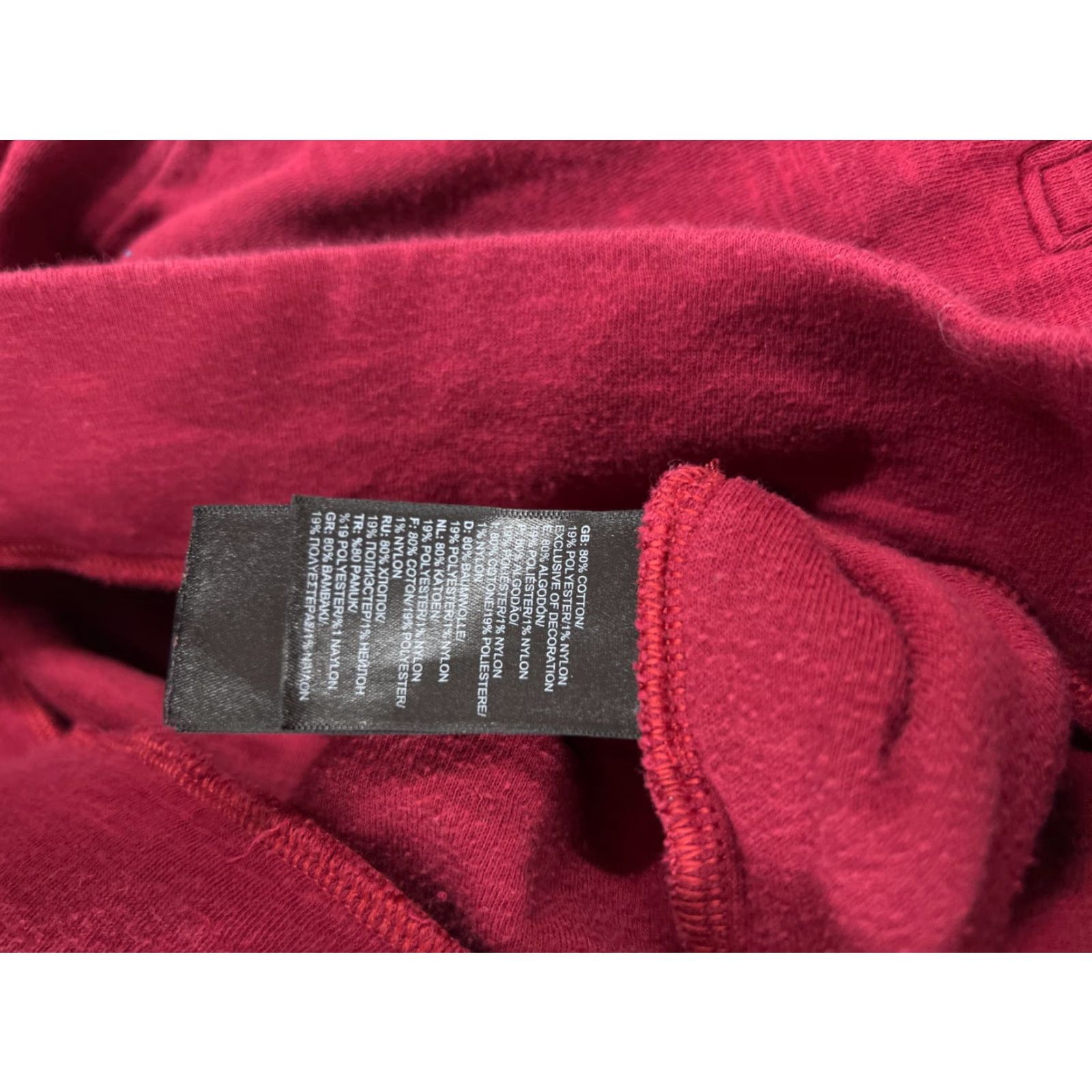 The North Face The North Face Hoodie Womens L Red Pullover Lightweight Crew Neck 1/2 Zip Logo Activewear - Regular Fit Size L / US 10 / IT 46 - 7 Thumbnail