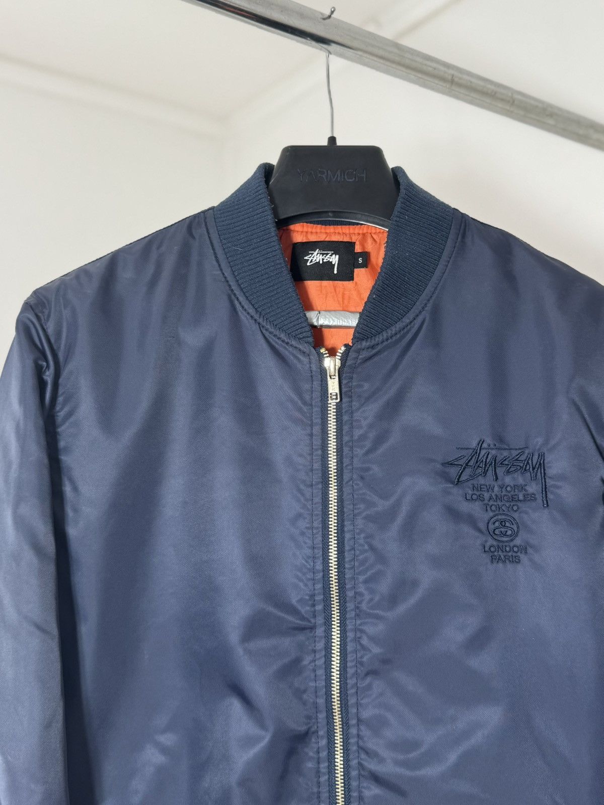 Stussy Stussy Nylon Aviator Blue Orange Bomber Small Size US S / EU 44-46 / 1 - 3 Thumbnail
