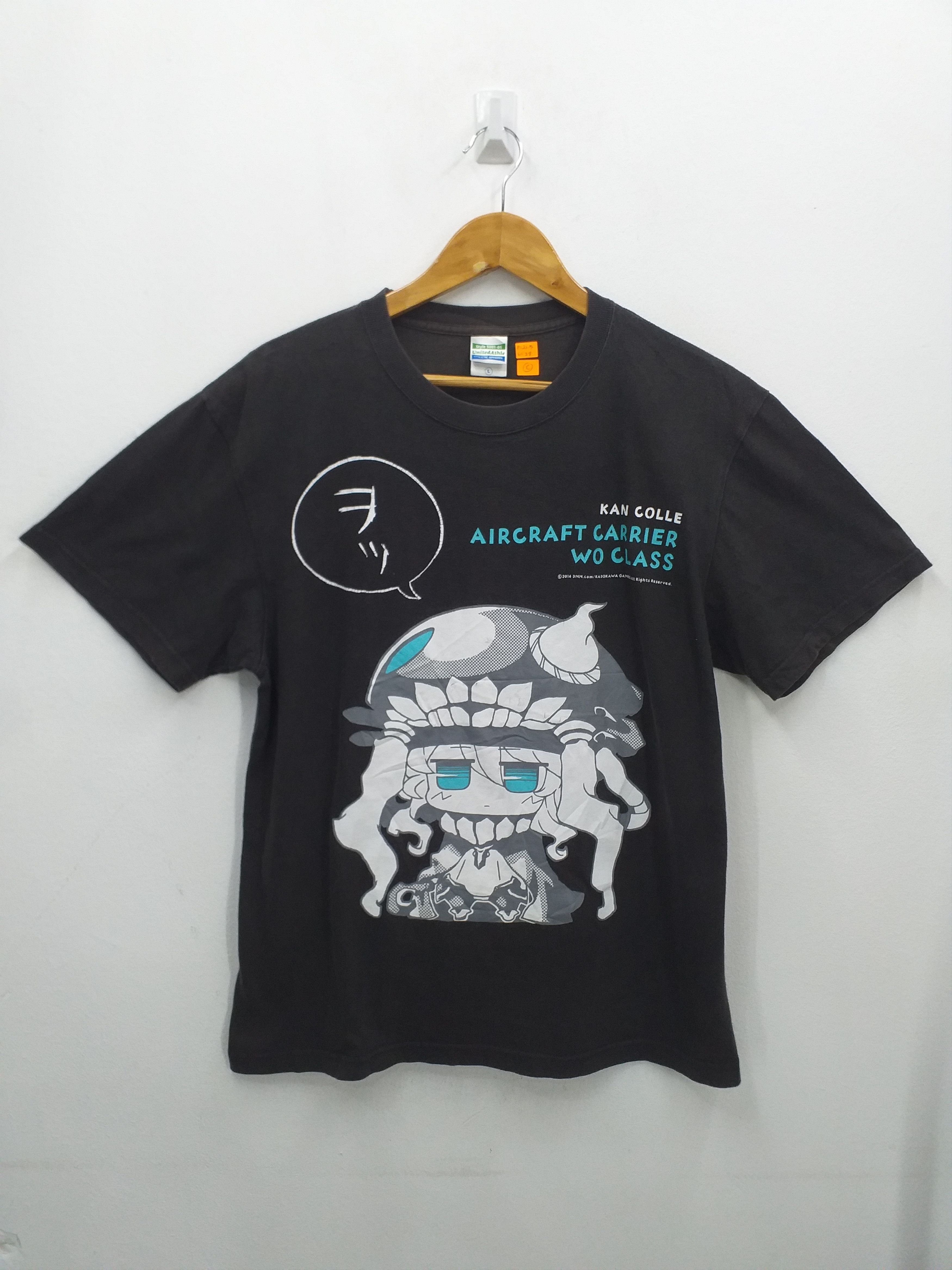 Vintage Kancolle Aircraft Carrier Wo Class Large Tee -C085