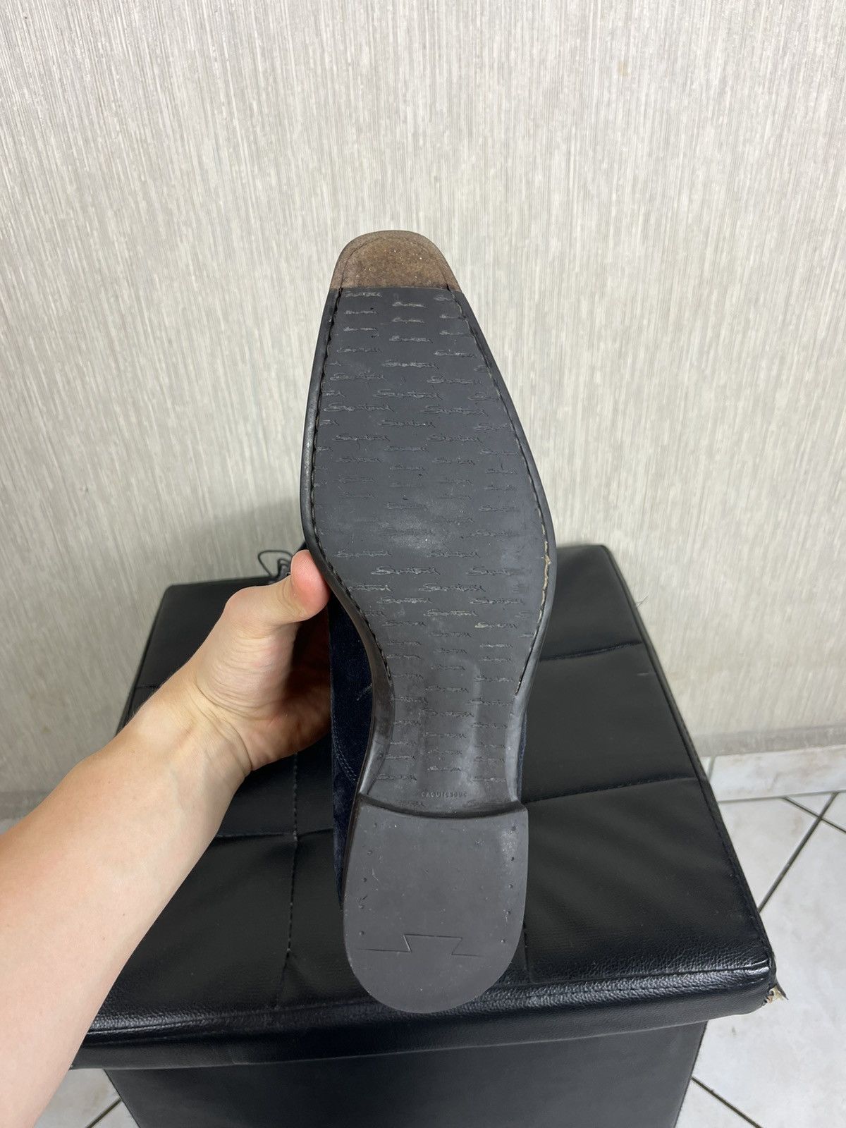 Santoni Santoni for Oger suede leather high top boots shoes handmade Size US 8.5 / EU 41-42 - 18 Thumbnail