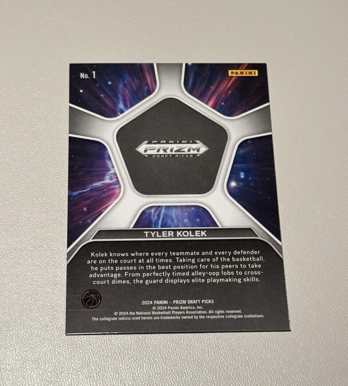 Other 2024 Panini Prizm Draft Basketball #1 Tyler Kolek DEEP SPACE Size ONE SIZE - 2 Thumbnail
