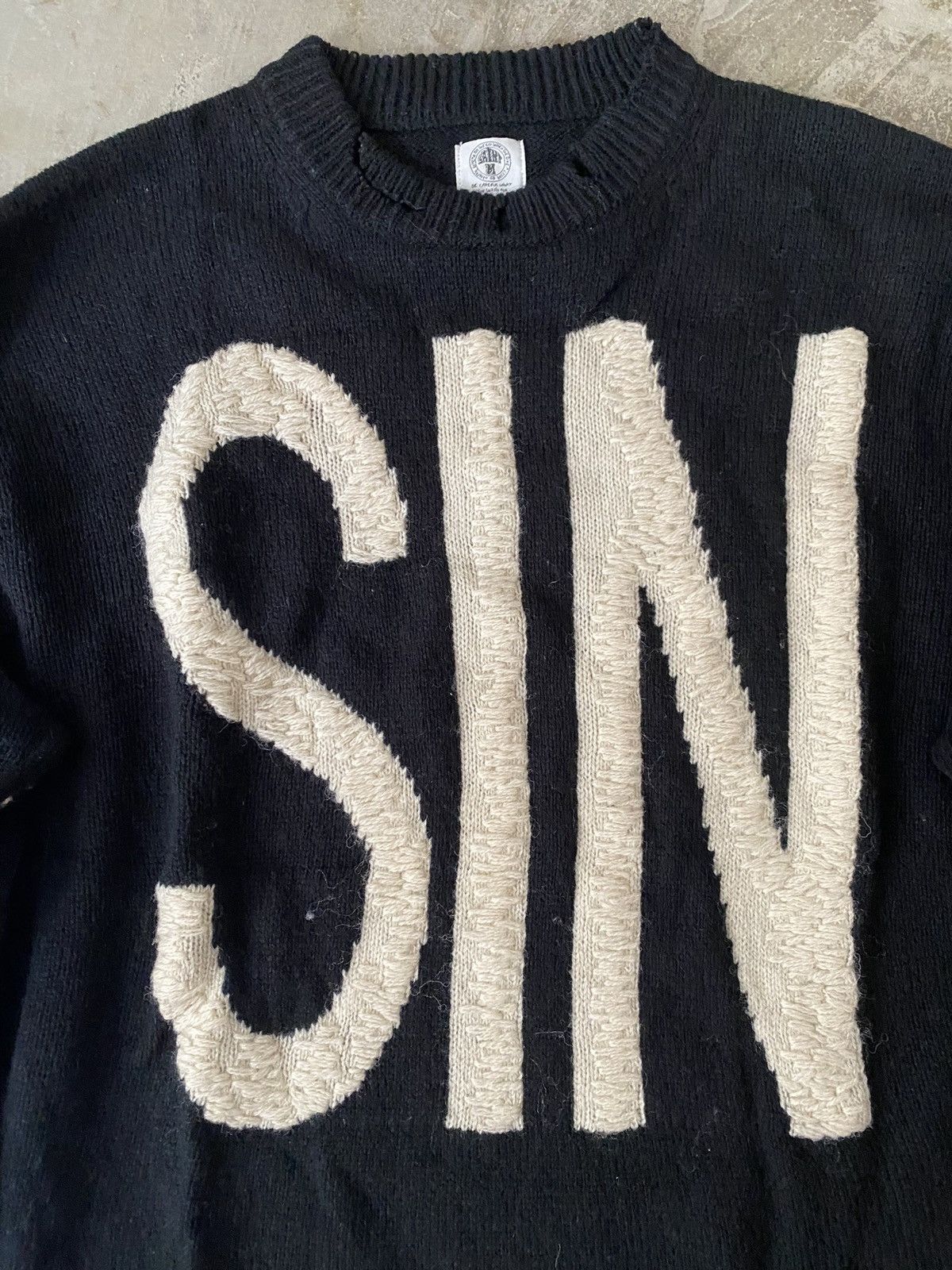 Saint Michael Saint Michael Sin Knit Sweater Kapital Visvim Readymade CPFM Size US M / EU 48-50 / 2 - 3 Thumbnail