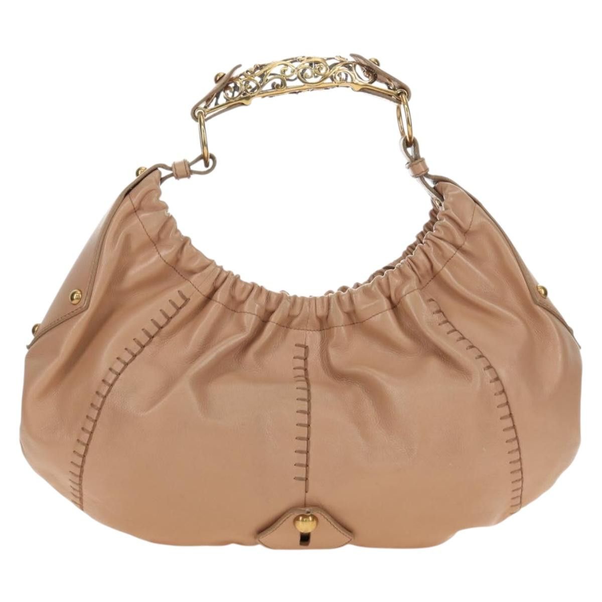 Saint Laurent Paris SAINT LAURENT Mombasa Shoulder Bag Leather Pink Gold Auth Size ONE SIZE - 3 Thumbnail