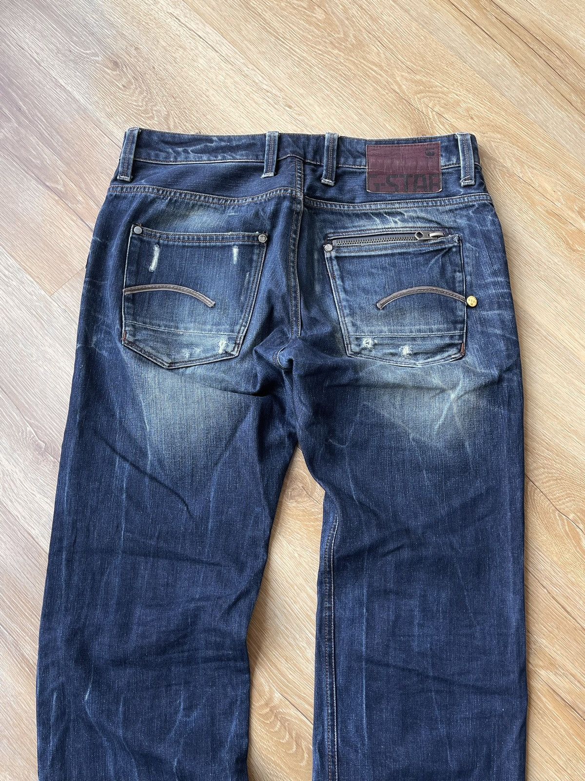 G-Star G-Star Raw Distressed Denim Jeans y2k Grunge Size US 34 / EU 50 - 8 Thumbnail